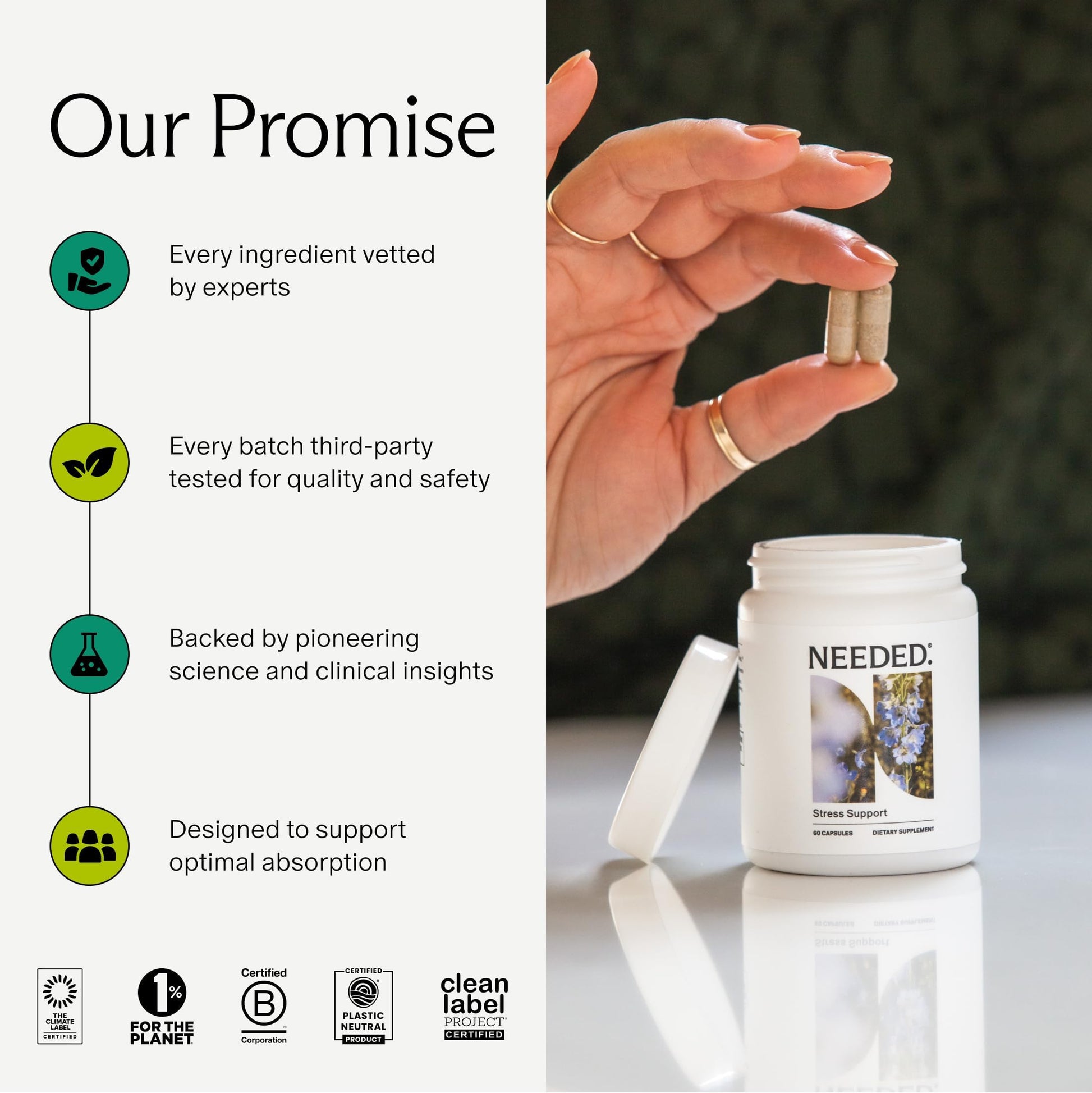 Needed. Stress Support - Herbal Blend Supporting Mood, Energy, and Hormone Balance for Women - Herbal Supplement of Shatavari, Ashwagandha, Rhodiola - Non-GMO - 30 Day Supply - 120 Capsules Needed. buy supplements canada