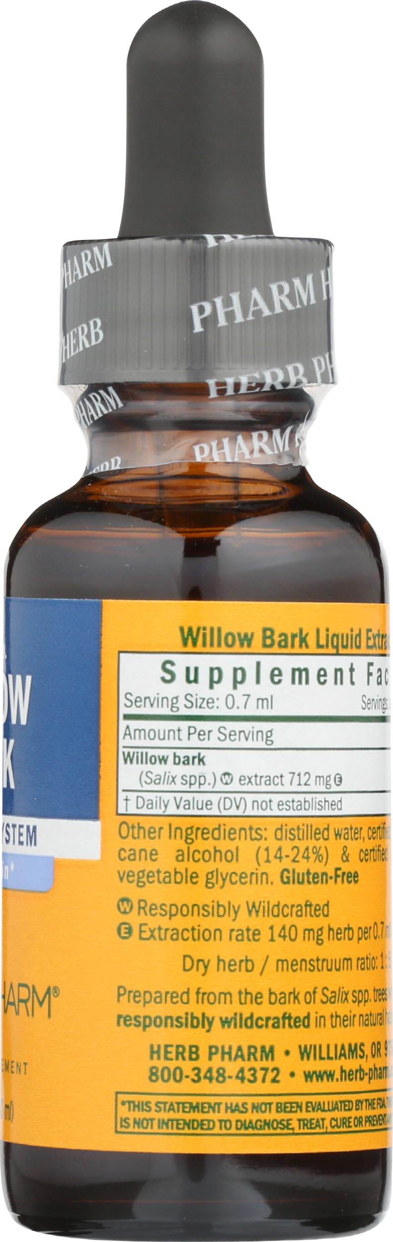 Herb Pharm Willow Bark Liquid Extract for Minor Pain - 1 Ounce (DWILL01) Herb Pharm buy supplements canada