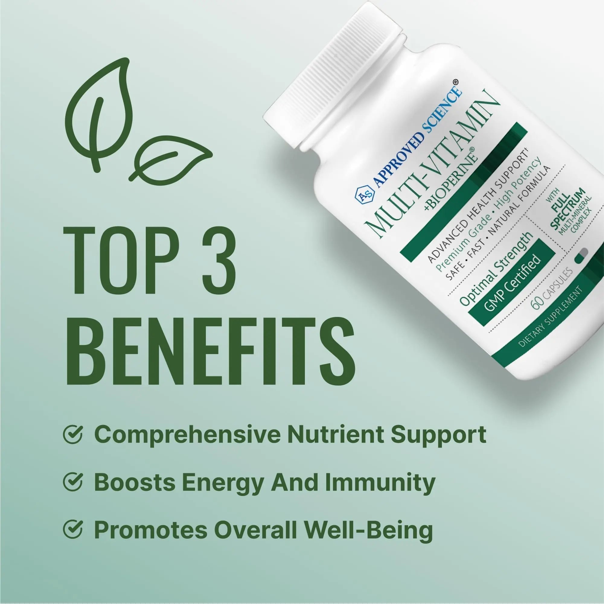 Approved Science Multi-Vitamin - with Full-Spectrum B-Vitamins, Green Tea, Lutein, Lycopene, Zeaxanthin, BioPerine Approved Science buy supplements canada