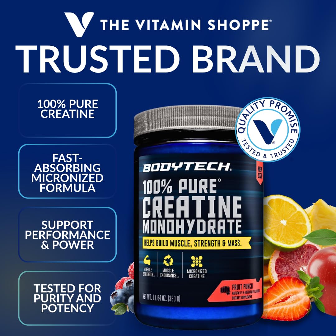 BodyTech Creatine Monohydrate Powder a Micronized a Fruit Punch (11.64 Oz./55 Servings) BodyTech buy supplements canada