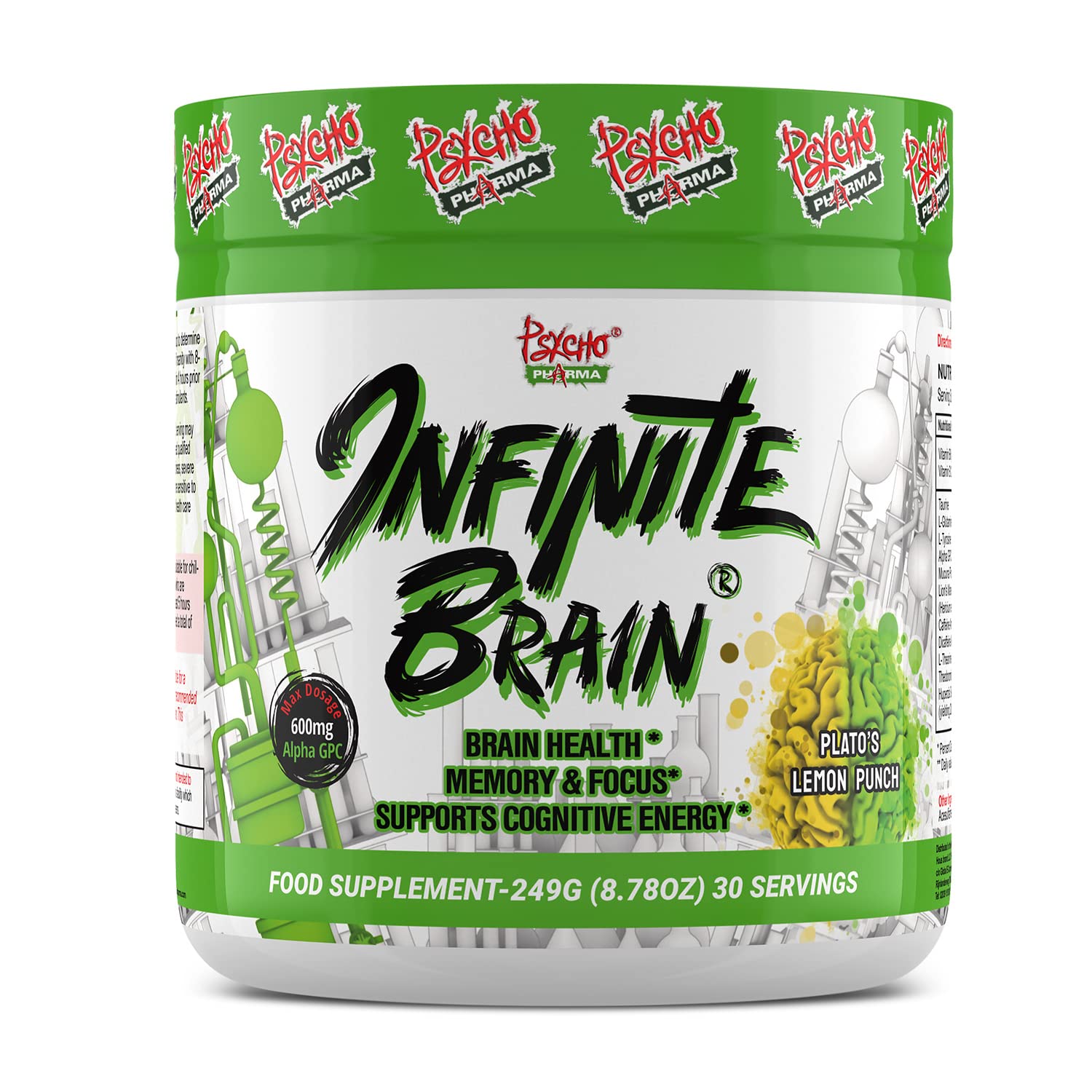 Psycho Pharma. Infinite Brain Nootropic Game Changer. Compete Win (Plato's Lemon Punch, 30 Serving) Psycho Pharma buy supplements canada