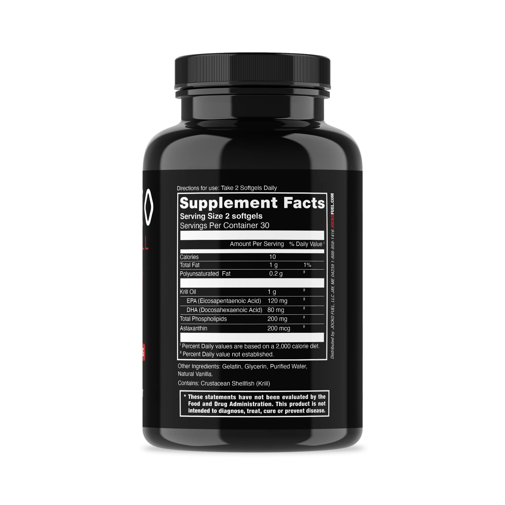 Jocko Fuel Antarctic Krill Oil Omega 3 Fatty Acid Supplements DHA & EPA - 1000mg Softgels - Supports Joints, Mobility & Mental Function (60 Softgels) Jocko Fuel buy supplements canada