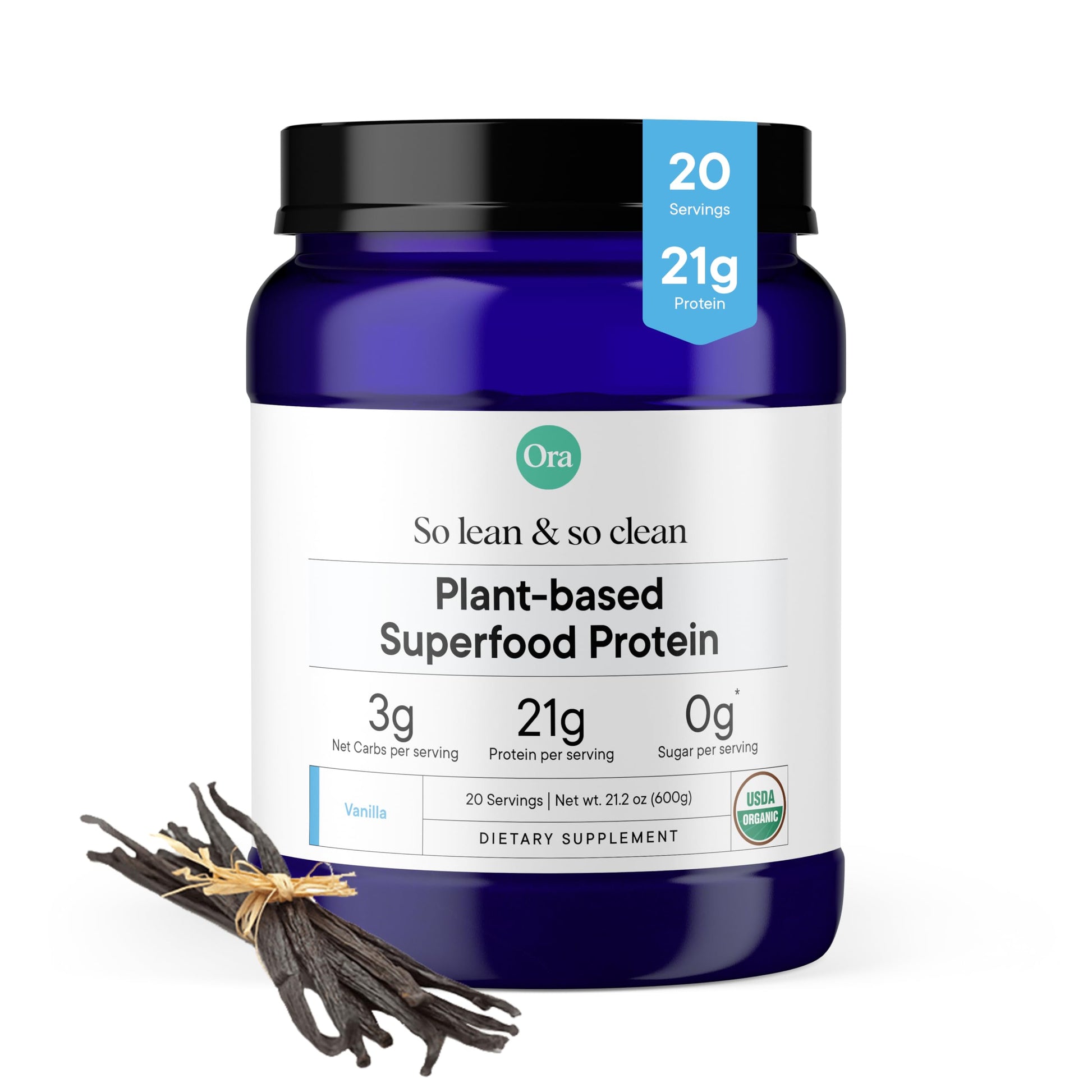 Ora Organic Protein Powder - 21g Plant-Based Protein for Women and Men Pre-Workout Ora Organic buy supplements canada