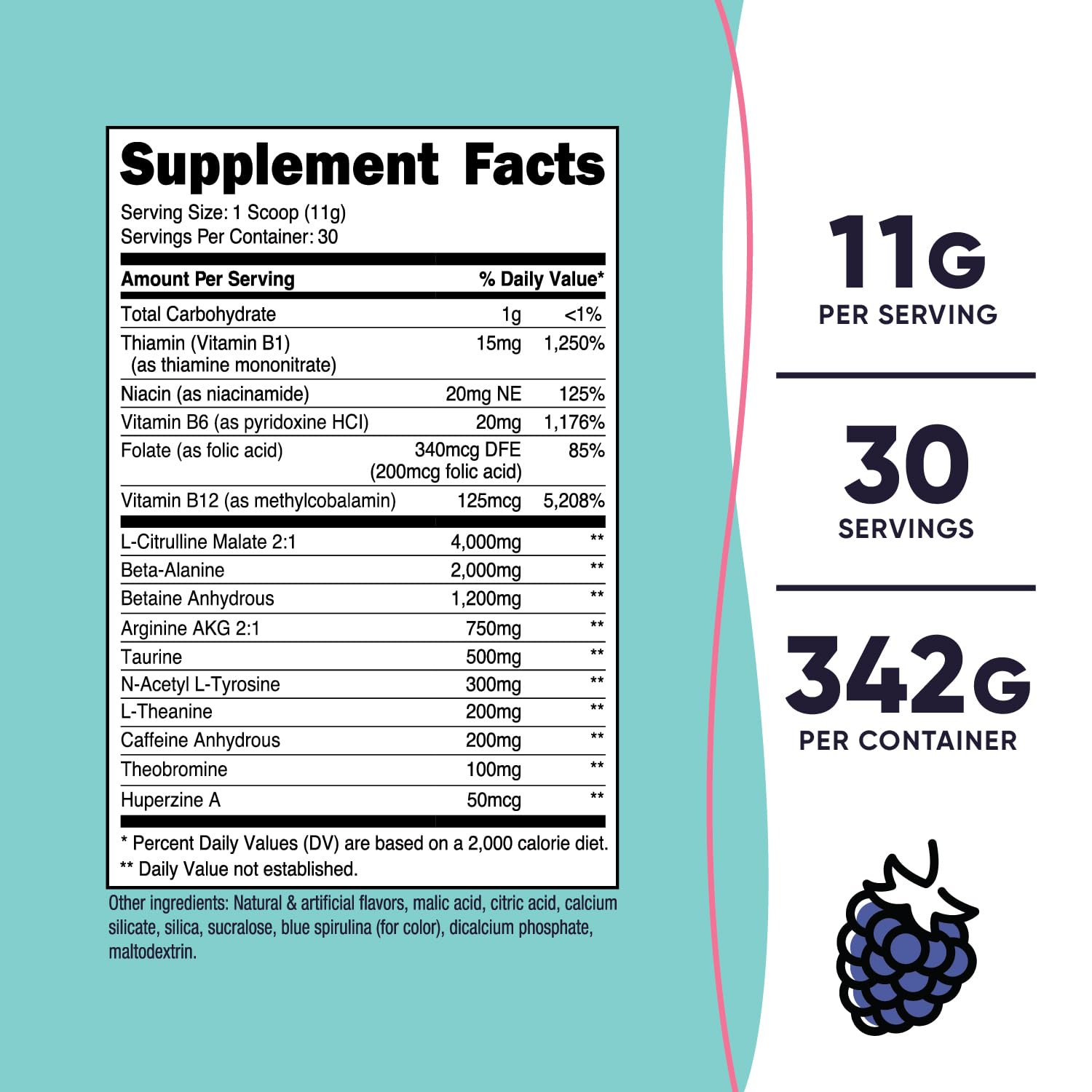 Nutricost Pre-Workout Powder for Women, Blue Raspberry, 30 Servings Nutricost buy supplements canada