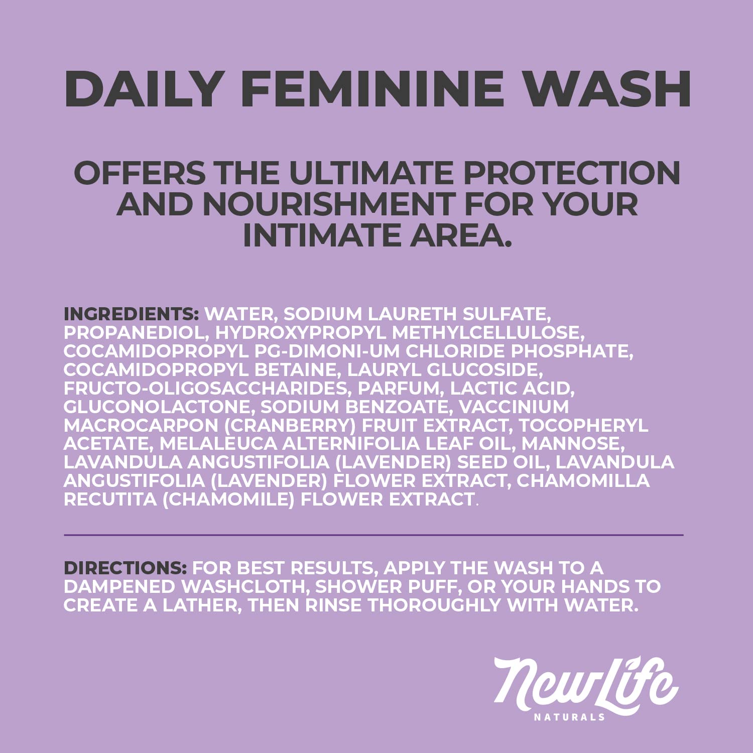 NewLife Naturals Daily Feminine Wash for pH Balance and Odor Control for Feminine Hygiene Intimate Wash NewLife Naturals buy supplements canada