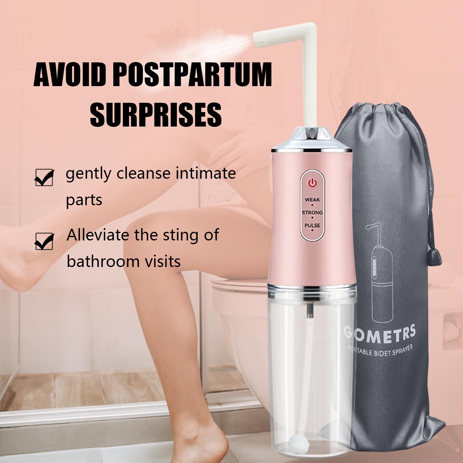 Electric Portable Bidet -Mobile Toilet Shower-Butt Shower Replacing Wet Wipes - for Travel GOMETRS buy supplements canada