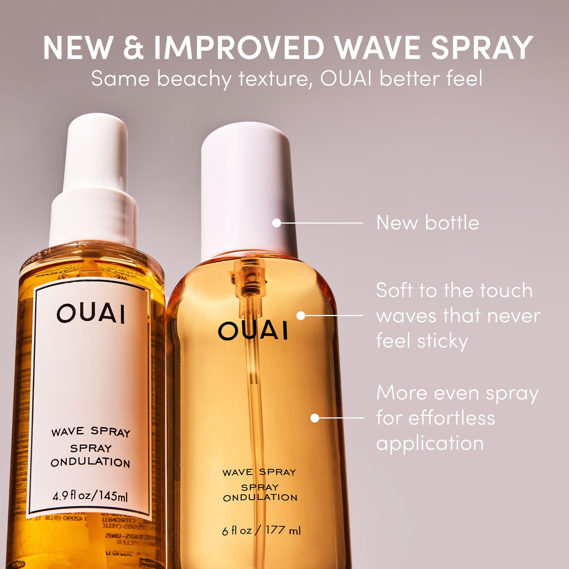 OUAI Wave Spray - Texture Spray for Hair with Coconut Oil & Rice Protein - Adds Texture, Volume & Shine for Beach Waves - Paraben Free, Safe for Color & Keratin-Treated Hair (6 fl oz) OUAI buy supplements canada
