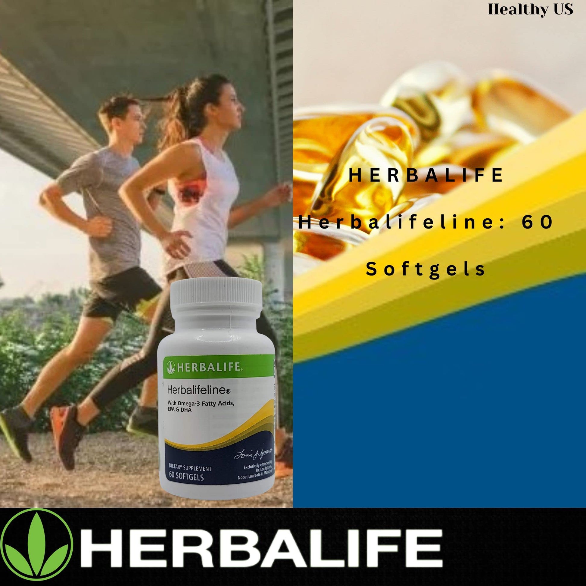Herbalife Herbalifeline: 60 Softgels with Vitamin E, Marine Lipid Complex, Omega-3 Fatty Herbalife buy supplements canada