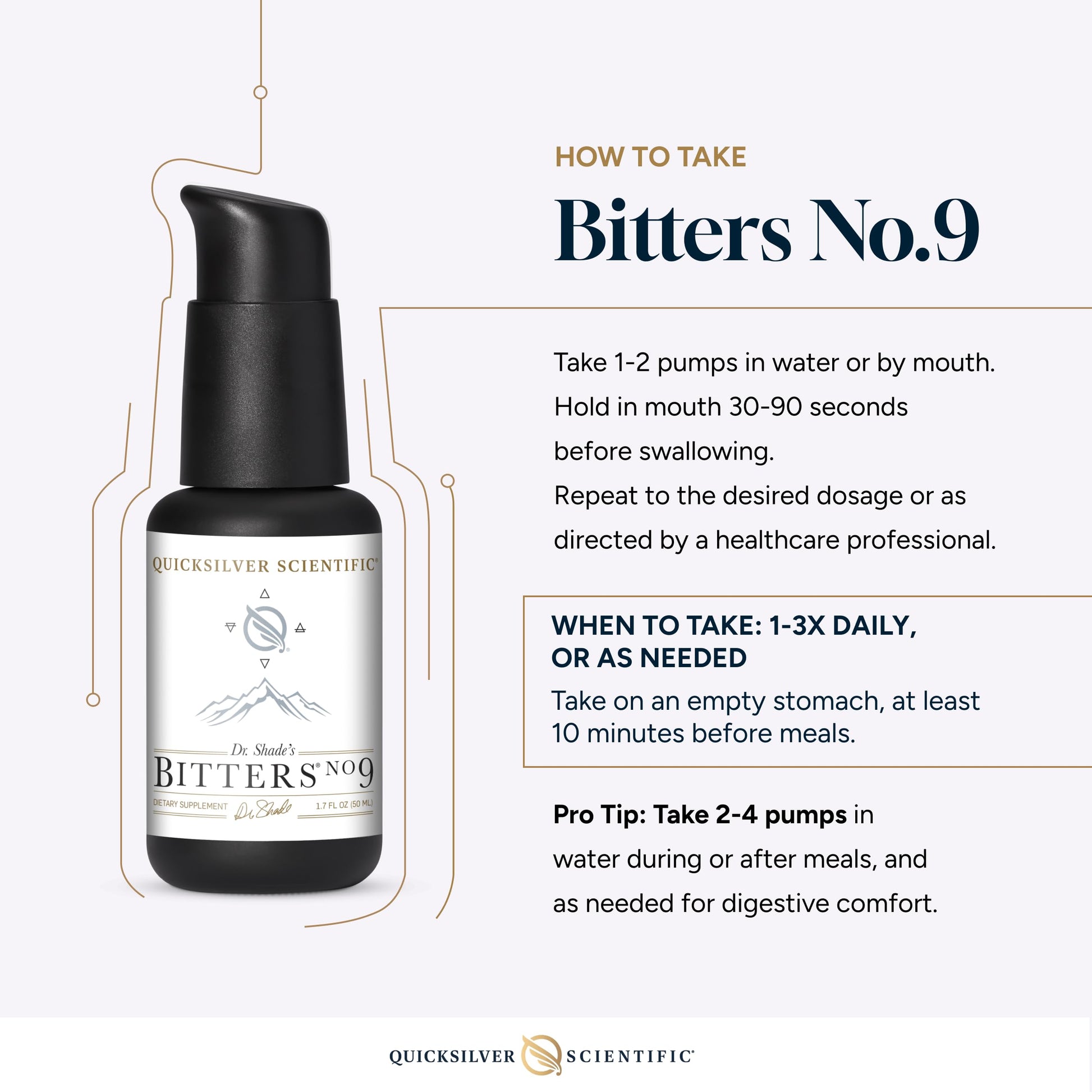 Quicksilver Scientific Dr. Shade's Bitters No. 9 - for Digestion - Fast Acting Liposomal Digestive Bitters with Milk Thistle, Burdock Root & Juniper Essential Oil - Digestive Support (50ml) Quicksilver Scientific buy supplements canada