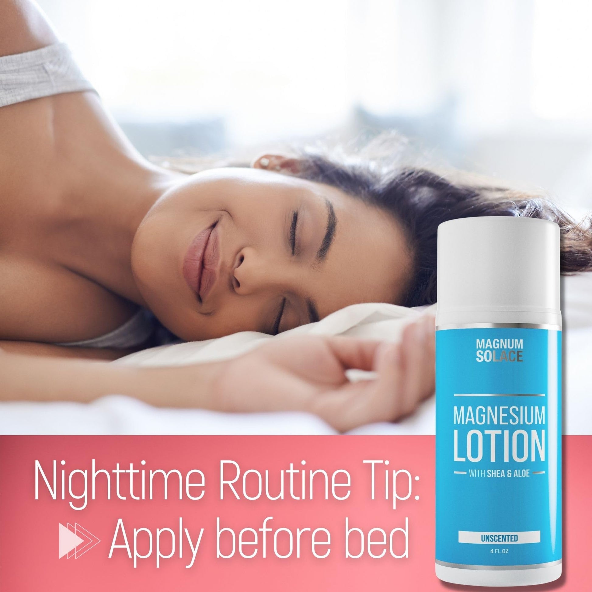 Magnum Solace Magnesium Lotion with Aloe & Shea – Apply to Legs – Alternative to Topical Magnesium Cream Magnum Solace buy supplements canada