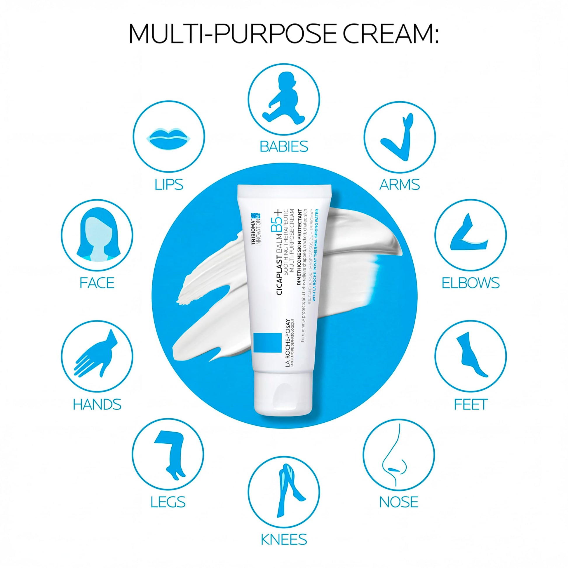 La Roche-Posay Cicaplast Balm B5, Healing Ointment and Soothing Therapeutic Multi Purpose Cream for Dry & Irritated Skin La Roche-Posay buy supplements canada