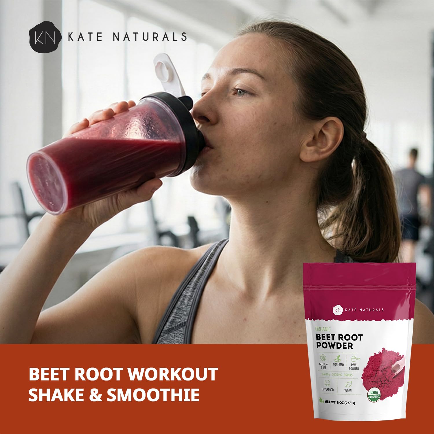 Kate Naturals Organic Beet Root Powder for Smoothies, Baking & Juice. Raw Beetroot Superfood & Natural Red Food Coloring Kate Naturals buy supplements canada