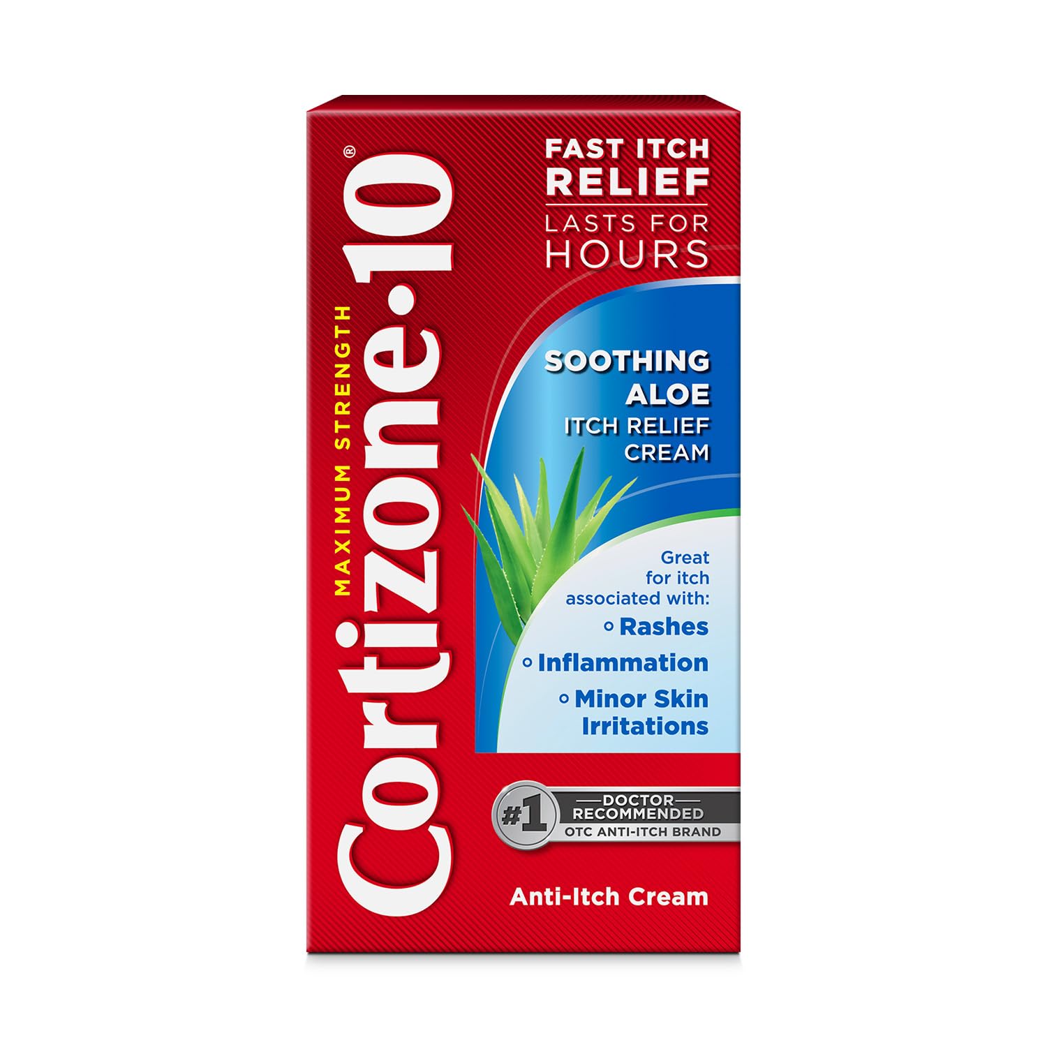 Cortizone-10 Maximum Strength Soothing Aloe Itch Relief Cream, 1% Hydrocortisone, Fast-Acting, Anti-Itch Cream for Bug Bites, Rash, Eczema, Psoriasis, Poison Ivy, Oak, Sumac & More, 1 oz Cortizone 10 buy supplements canada