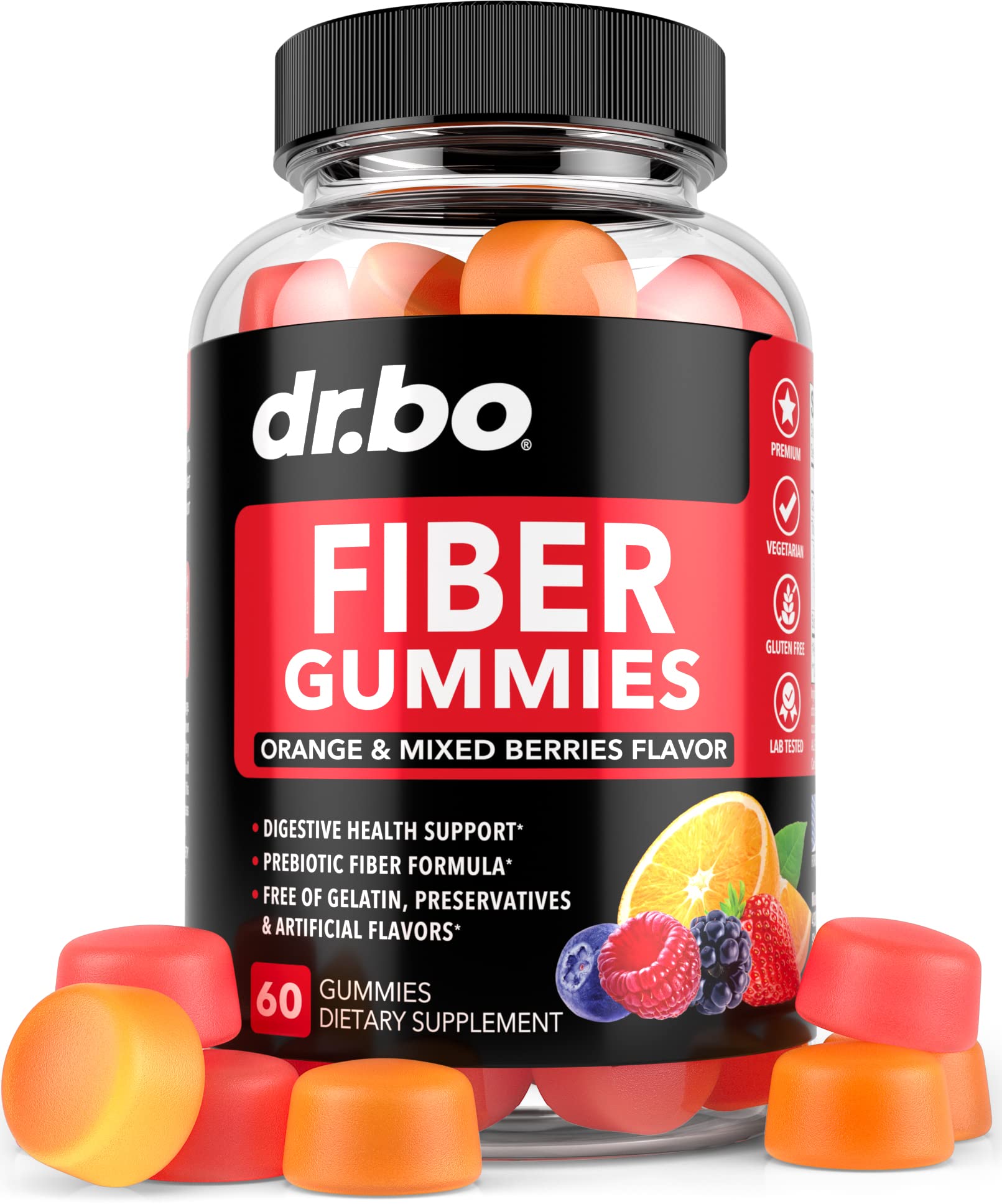 Fiber Gummies for Adults & Kids - Tasty Gummy Prebiotic Fiber Supplement for Max Digest DR. BO buy supplements canada