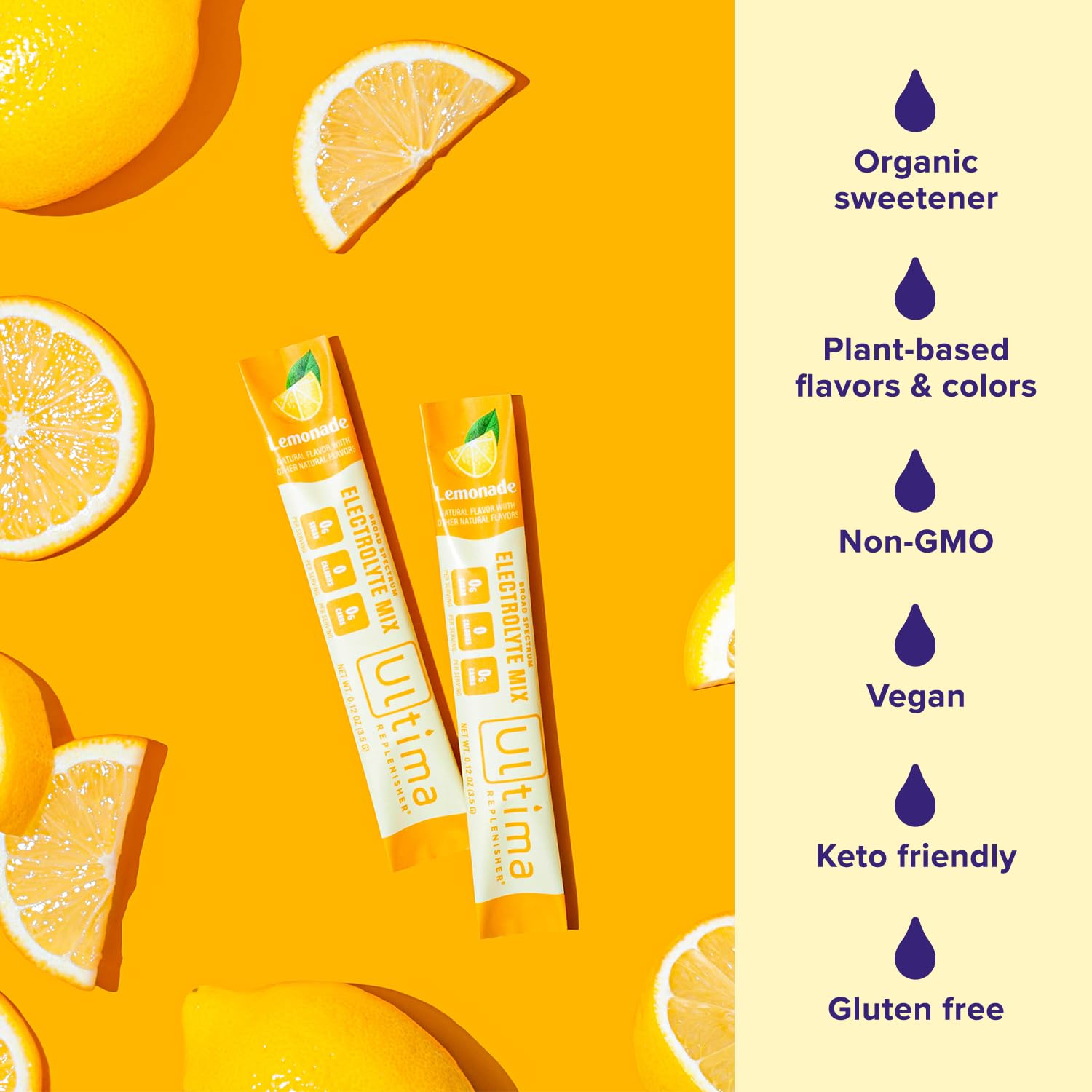 Ultima Replenisher Daily Electrolyte Drink Mix – Lemonade, 20 Stickpacks – Hydration Ultima Replenisher buy supplements canada