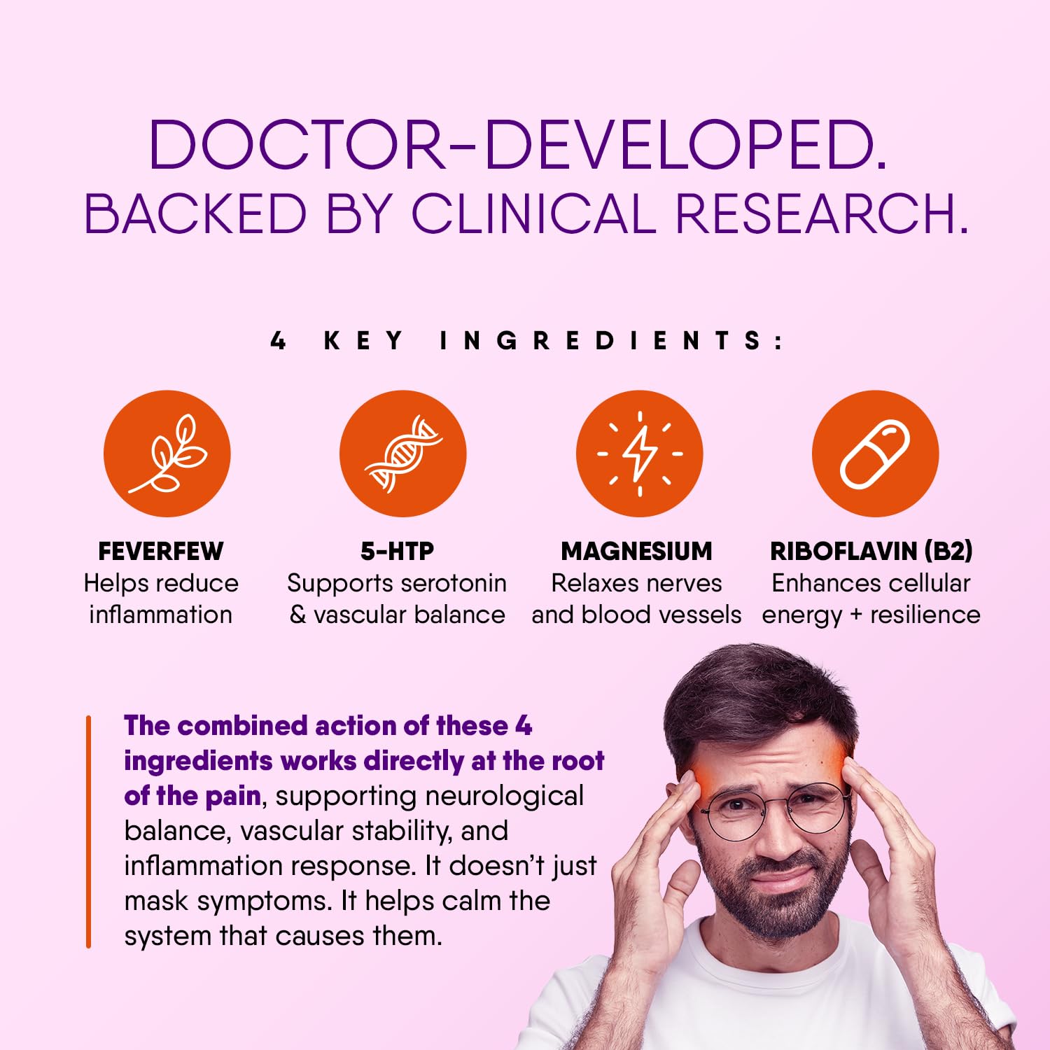 Doctor Knowles Migraine Supplement |Complete Natural Migraine Prevention & Relief Pills with Magnesium, 5-HTP, Feverfew, Riboflavin & Organic Blend |Caffeine Free, Extended-Release Tablets (60 Units) DR. KNOWLES buy supplements canada