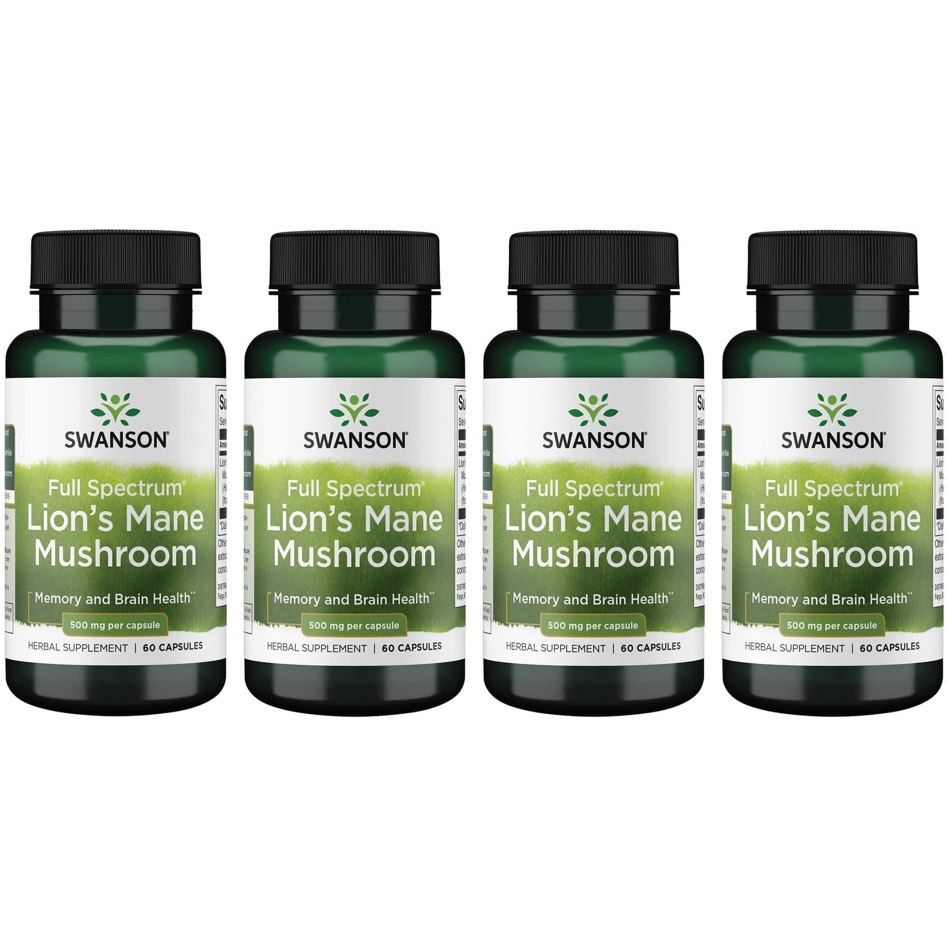 Swanson Lion's Mane Mushroom Capsules - 500 mg Each, 60 Capsules - Swanson buy supplements canada