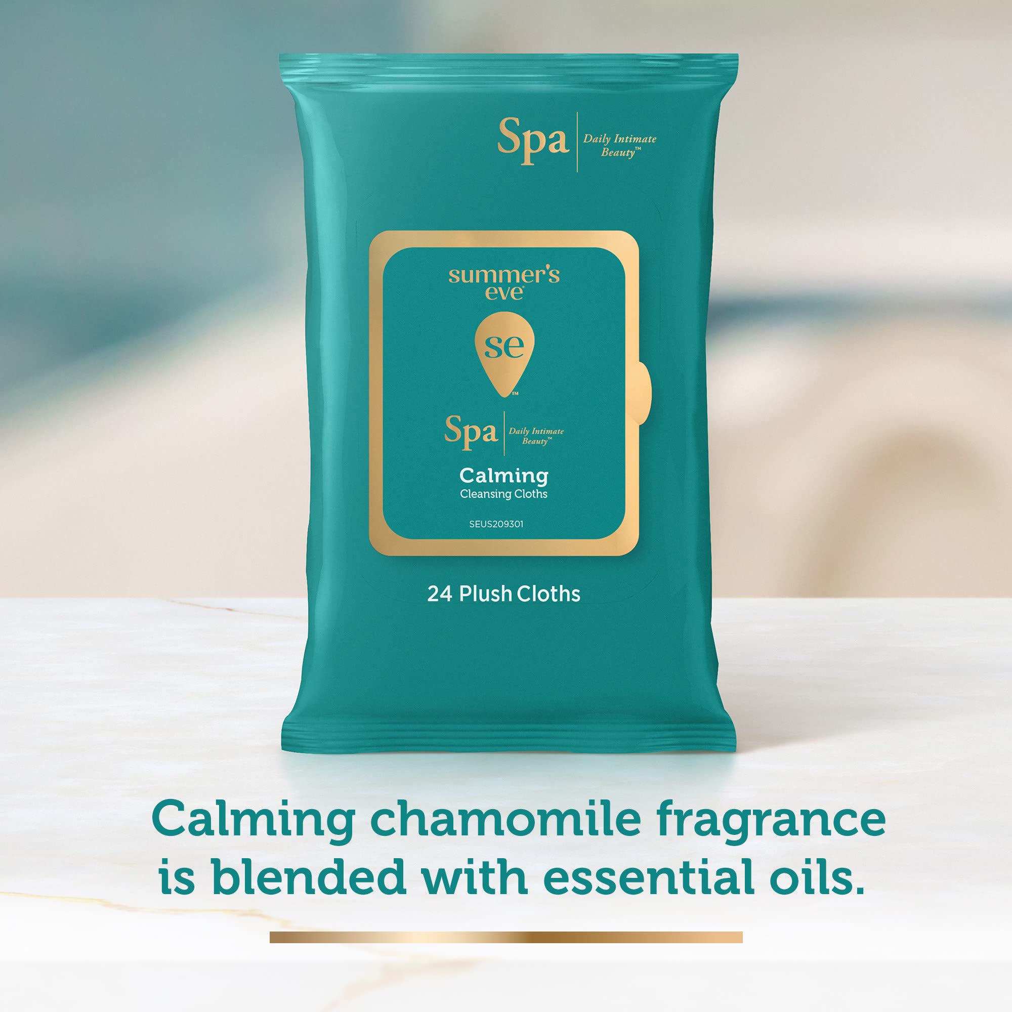 Summer's Eve Spa Calming Chamomile Feminine Wipes, 100% Plant Based*, pH balanced Plush Cloths Summer's Eve buy supplements canada