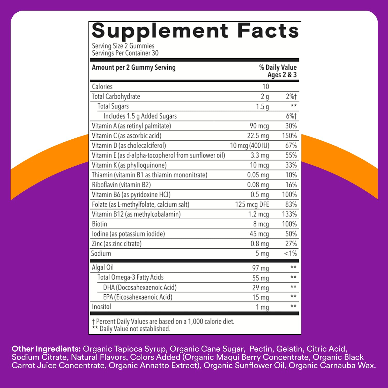 SmartyPants Toddler Multivitamin Gummies - Improved Formula: Omega 3 (DHA/EPA), Vitamins D3, C, Vitamin B12, B6, A, K & Zinc SmartyPants buy supplements canada