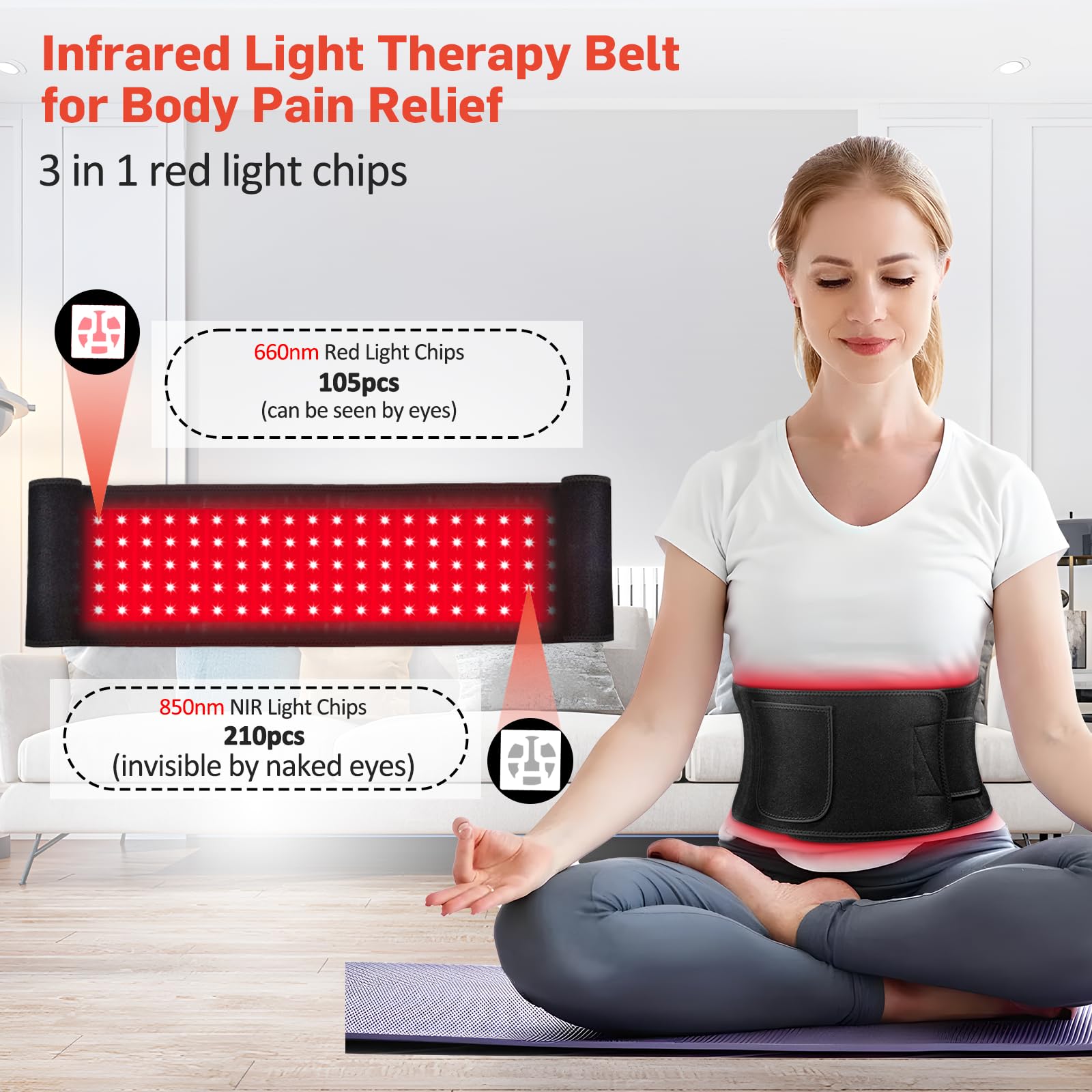 Red Light Therapy for Body, Infrared Light Therapy for Shoulder Waist Muscle Pain Relief GMOWNW buy supplements canada
