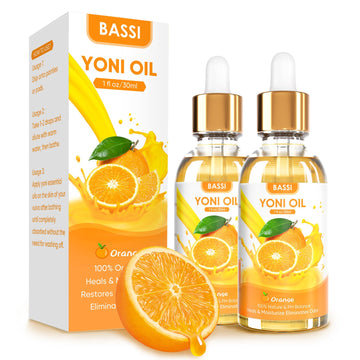 BASSI 2PCS Yoni Oil Organic Feminine Oil Vaginal Moisturizer - Ph Balance for Women - Feminine Deodorant BASSI buy supplements canada