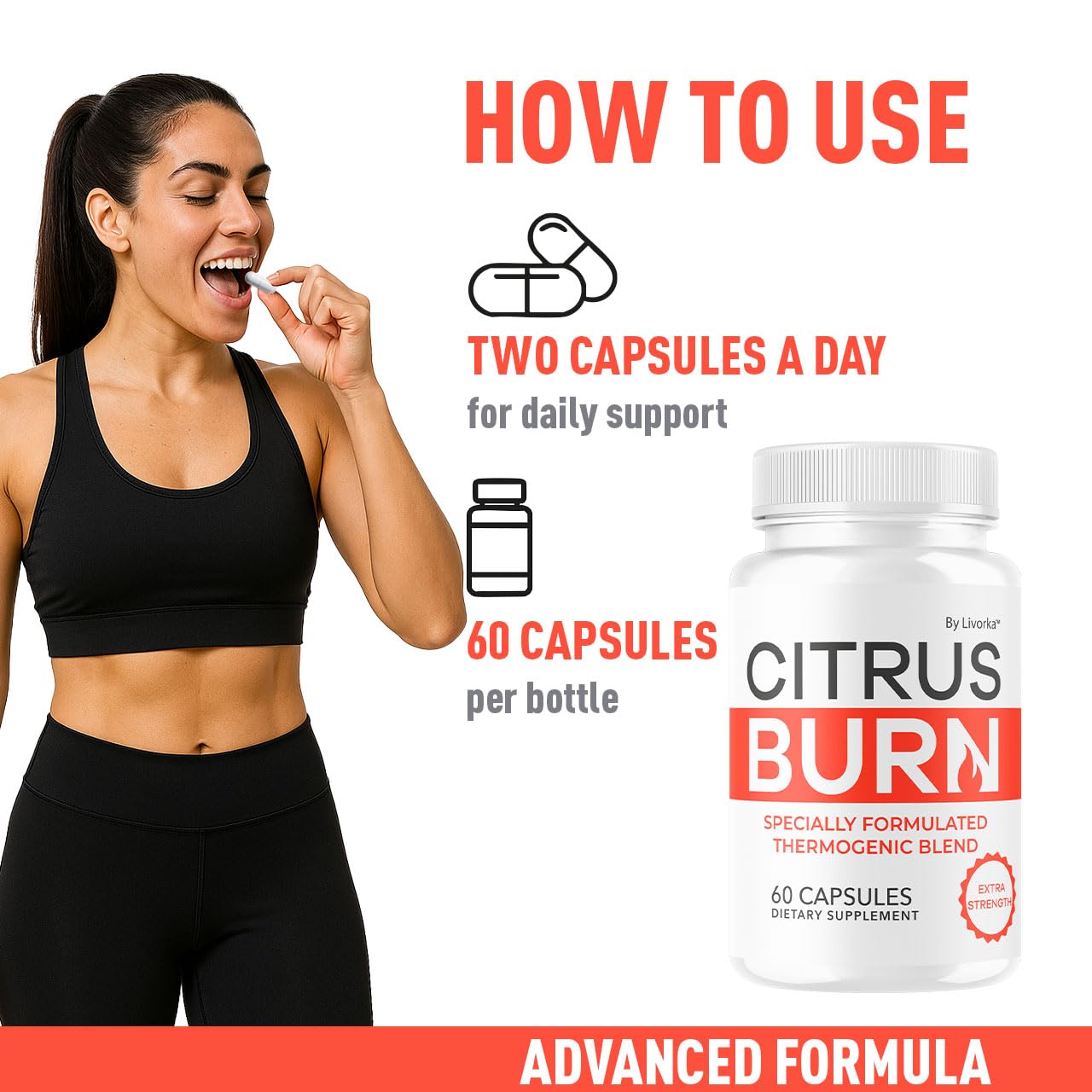 (5 Pack) Citrus Burn Capsules - Official CitrusBurn Pills Supplement Support All Natural Ingredients Advanced Formula Premium Multivitamin for Overall Health & Wellness, 300 Capsules for 5 Months LIVORKA buy supplements canada