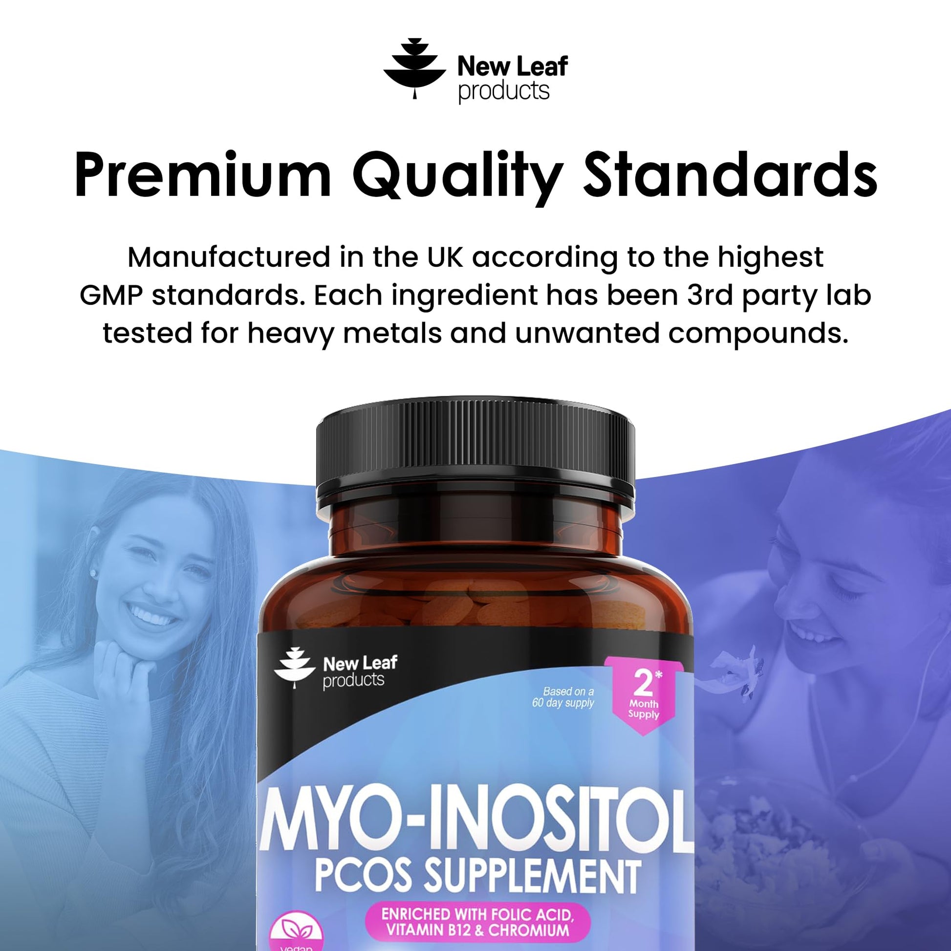Myo-Inositol PCOS Supplement - Myo Inositol Tablets PCOS Supplement Enriched NEW LEAF PRODUCTS buy supplements canada