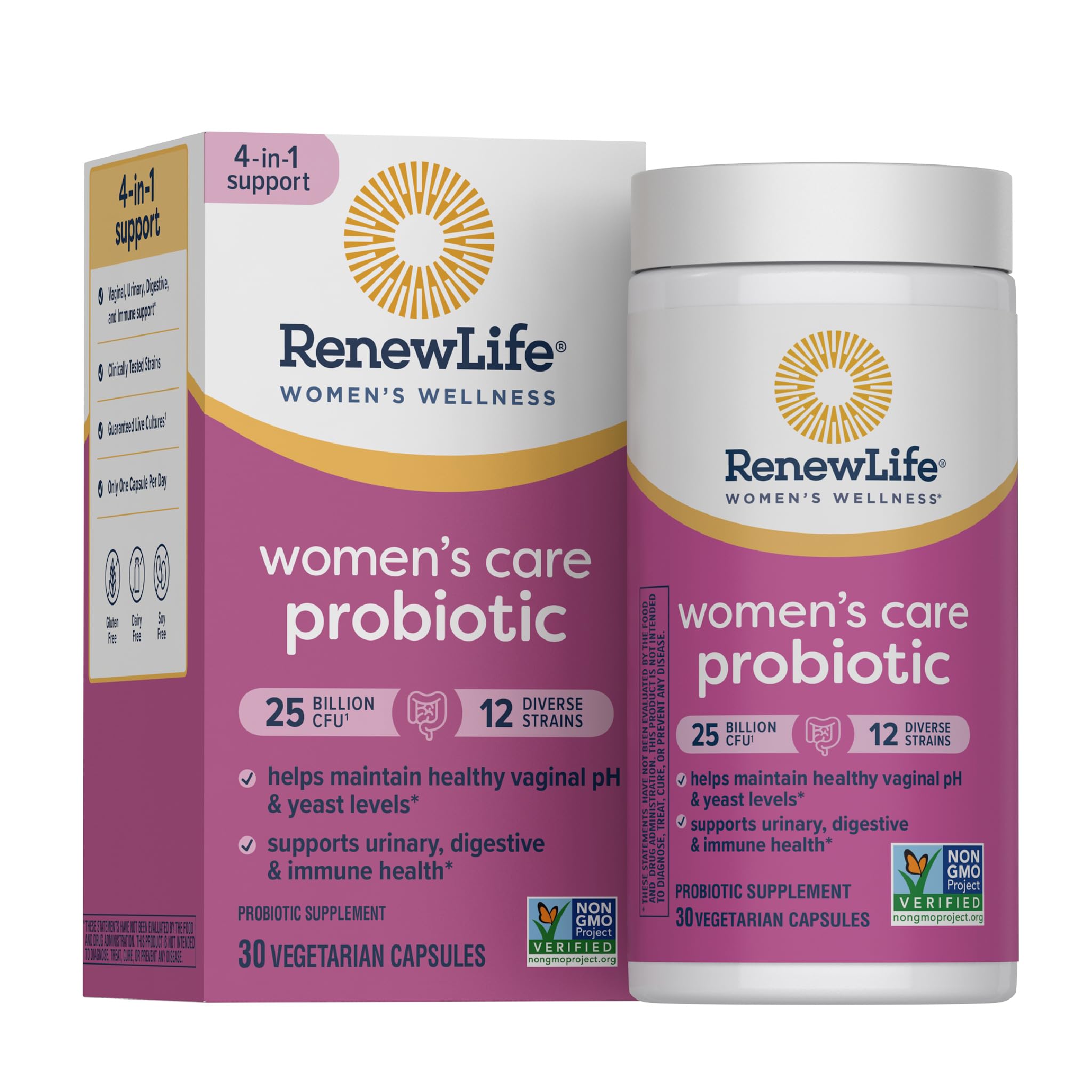 Renew Life Probiotics for Women, 25 Billion CFU Guaranteed, Probiotic Supplement for Digestive, Vaginal & Immune Health, Shelf Stable Renew Life buy supplements canada