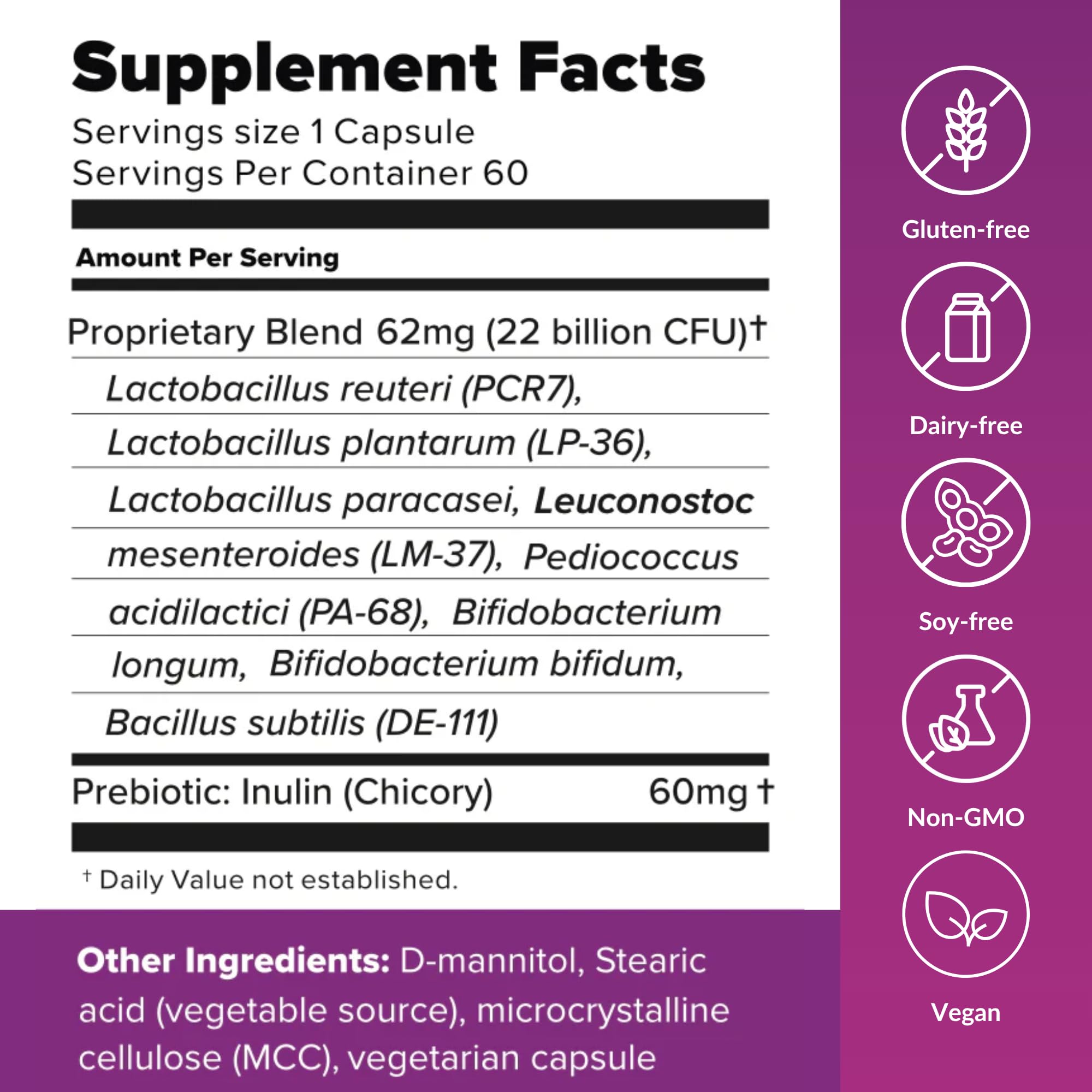 BiotiQuest Sugar Shift Probiotic | Helps Decrease Sugar & Carb Cravings and Supports Digestive Balance | 22 Billion CFU | Non-GMO, Gluten-Free, & Vegan | 60 Servings BiotiQuest buy supplements canada