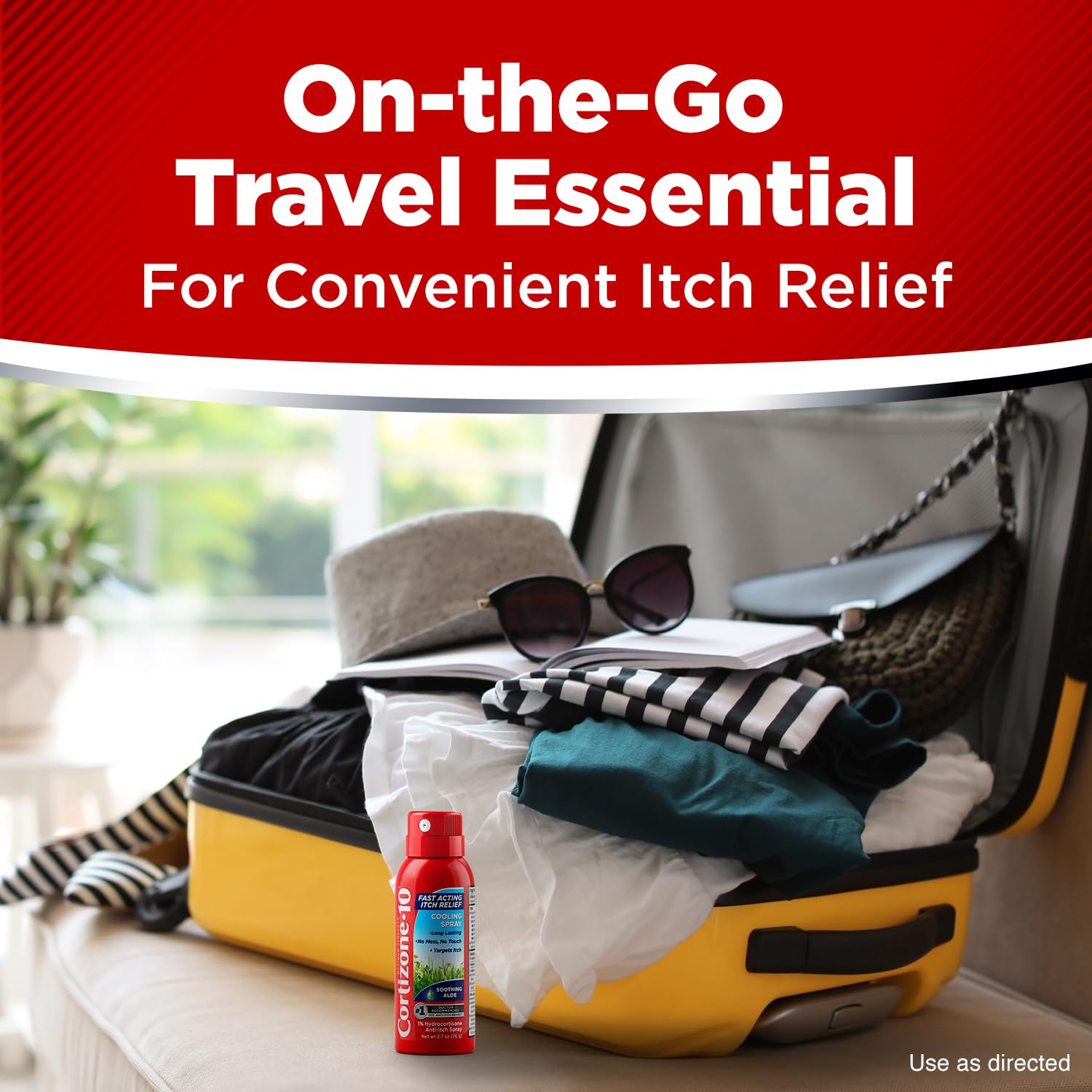 Cortizone-10 Maximum Strength Soothing Aloe Itch Relief Cooling Spray, 1% Hydrocortisone, Fast-Acting, Anti-Itch Spray for Bug Bites, Rash, Eczema, Psoriasis, Poison Ivy, Oak, Sumac, 2.7 oz 3-Pack Cortizone 10 buy supplements canada