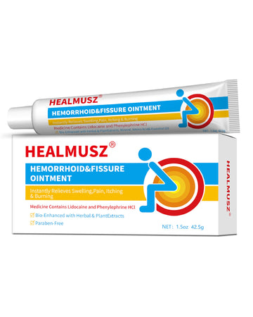 HEALMUSZ Hemorrhoid Fissure Ointment– Hemorrhoid Treatment and Hemorrhoid Cream with Lidocaine and Phenylephrine HCI for Fast Acting Relief of Pain, Swelling, Discomfort, and Itching(1.5 oz) HEALMUSZ buy supplements canada