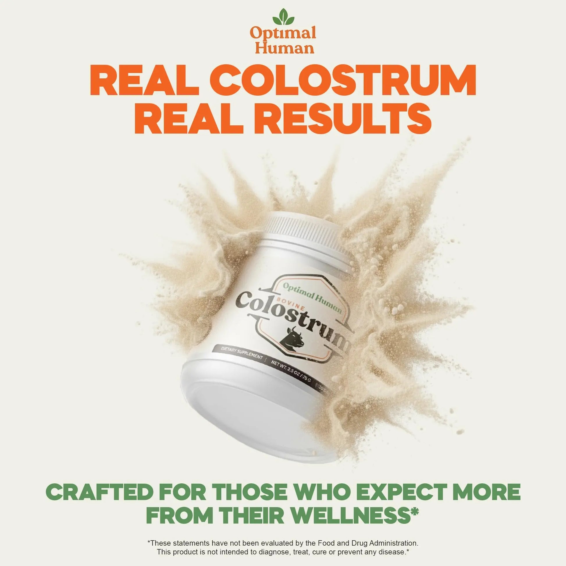 O H Optimal Human Bovine Colostrum Powder with Marshmallow Root – Gut & Immune Support Colostrum Supplement Capsules with IgG & Protein – Non-GMO, GMP Certified, Made in USA – Unflavored 30 Servings O H buy supplements canada