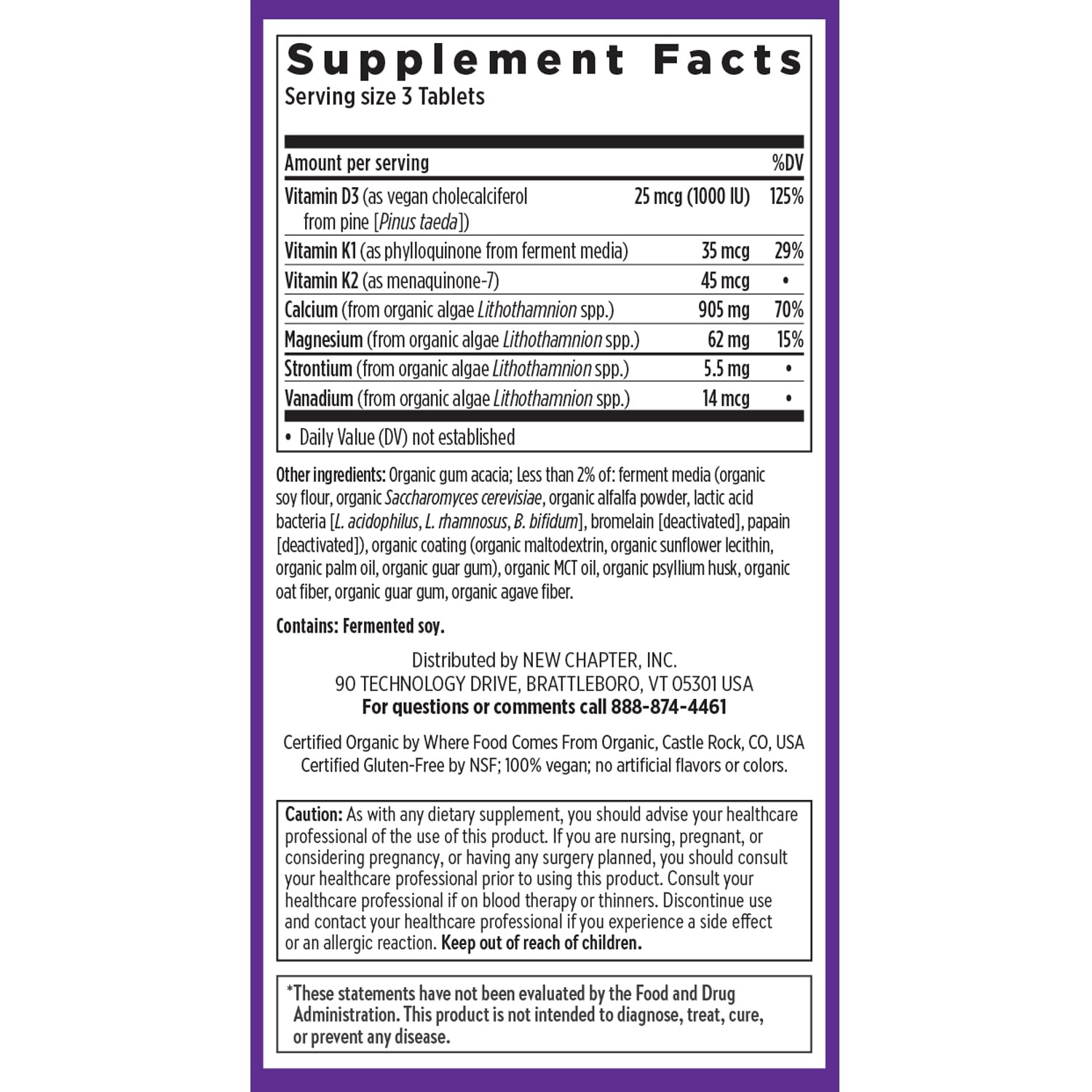 New Chapter Calcium Supplement - Bone Strength Plant-Based USDA Organic Calcium with Magnesium, Vitamin D3+K2, for Bone Health & Joint Mobility, Heart Support New Chapter buy supplements canada