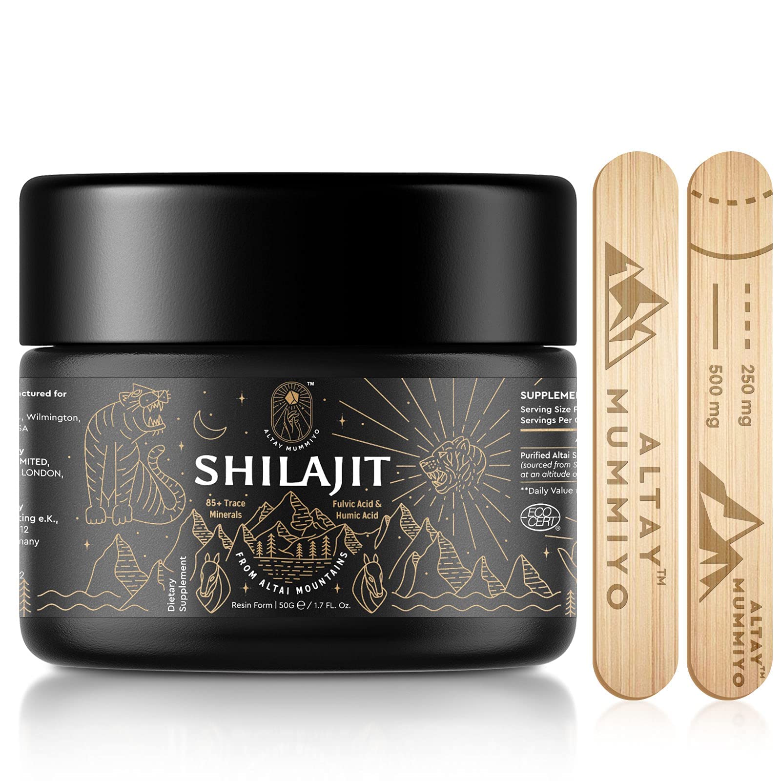 Shilajit Resin with Fulvic Acid & Trace Minerals, Original Siberian Pure Shilajit with 85+ Humic ALTAY MUMMIYO buy supplements canada