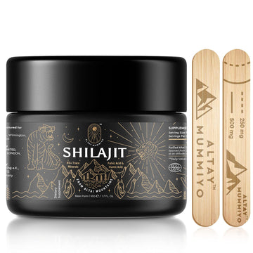 Shilajit Resin with Fulvic Acid & Trace Minerals, Original Siberian Pure Shilajit with 85+ Humic ALTAY MUMMIYO buy supplements canada