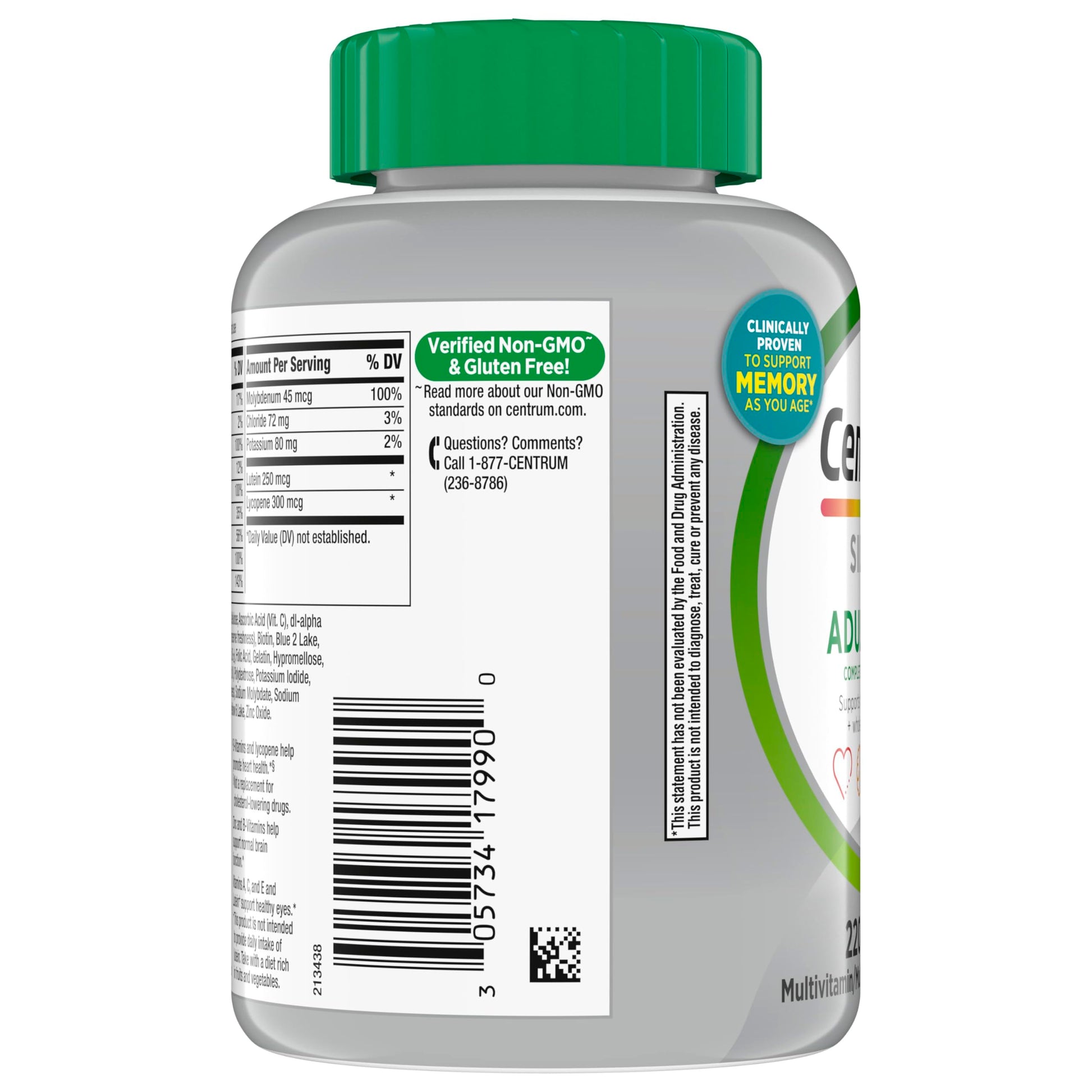 Centrum Silver Multivitamin for Adults 50 Plus, Multivitamin/Multimineral Supplement, Vitamin D3, B Vitamins, Gluten Free, Non-GMO Ingredients Centrum buy supplements canada