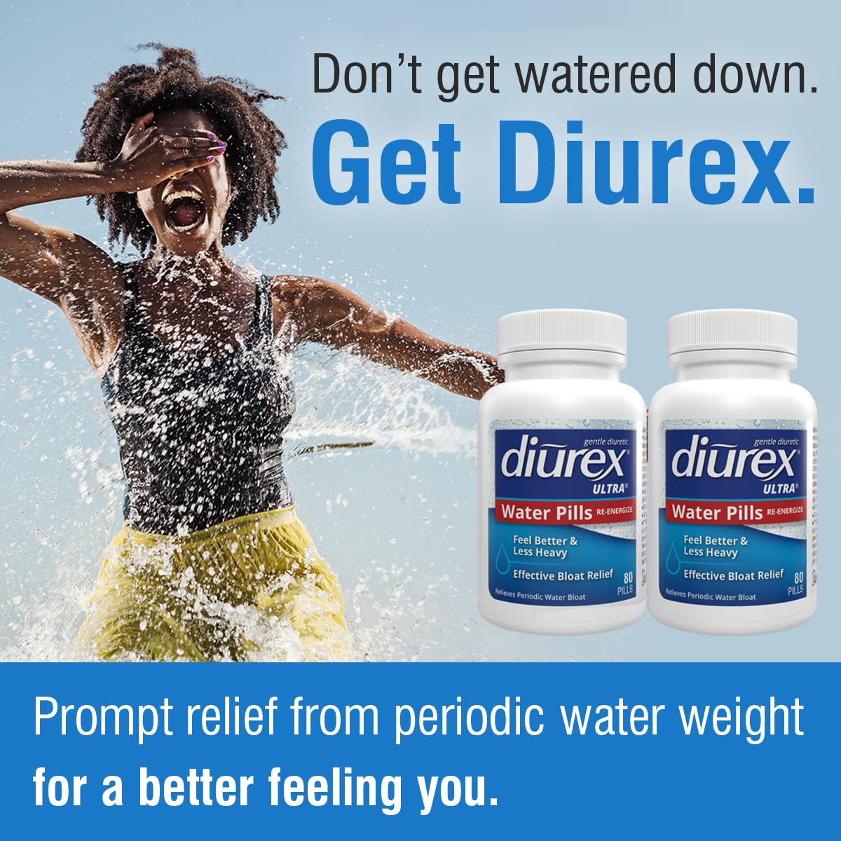 Diurex Ultra Re-Energizing Water Pills - Relieve Water Bloat - Feel Better Less Heavy Diurex buy supplements canada