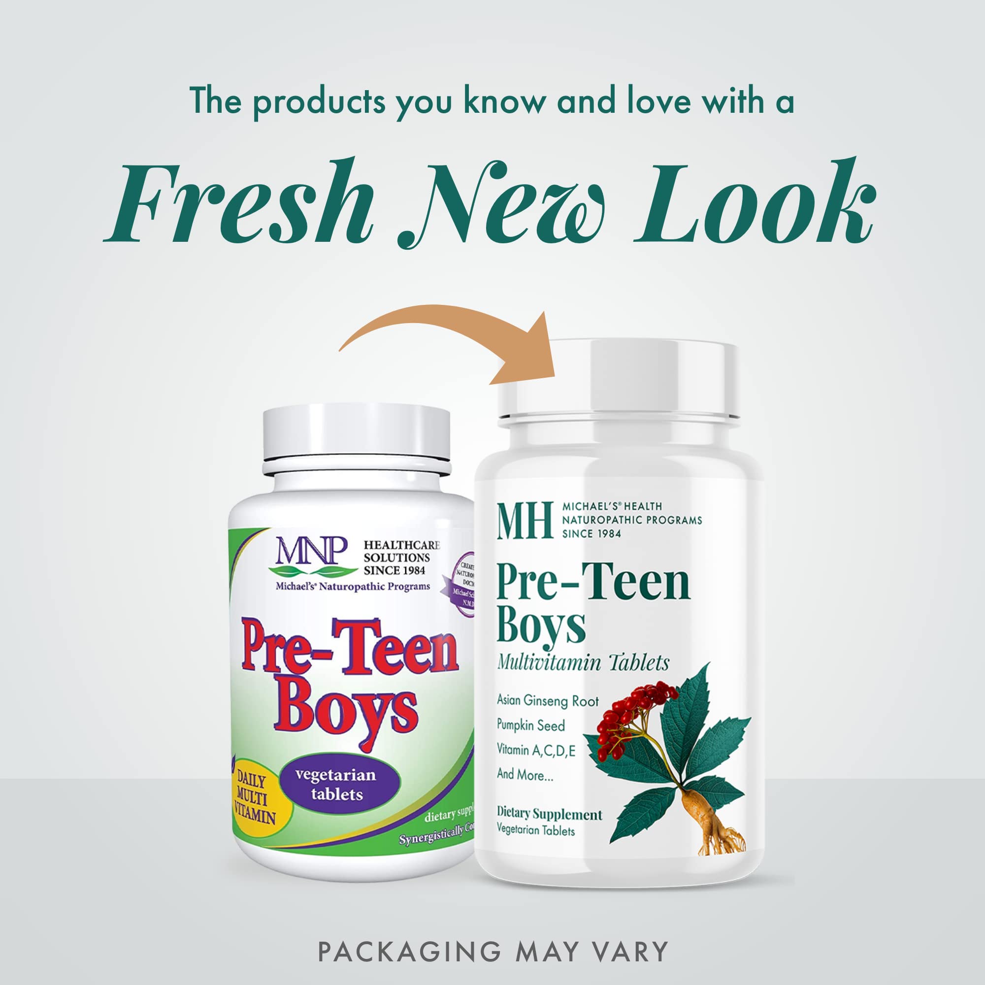 Michael's Health Naturopathic Programs Pre-Teen Boys Daily Multivitamin - 60 Vegetarian Tablets - With Male Herbal Blend - Kosher - 60 Servings MICHAEL'S buy supplements canada