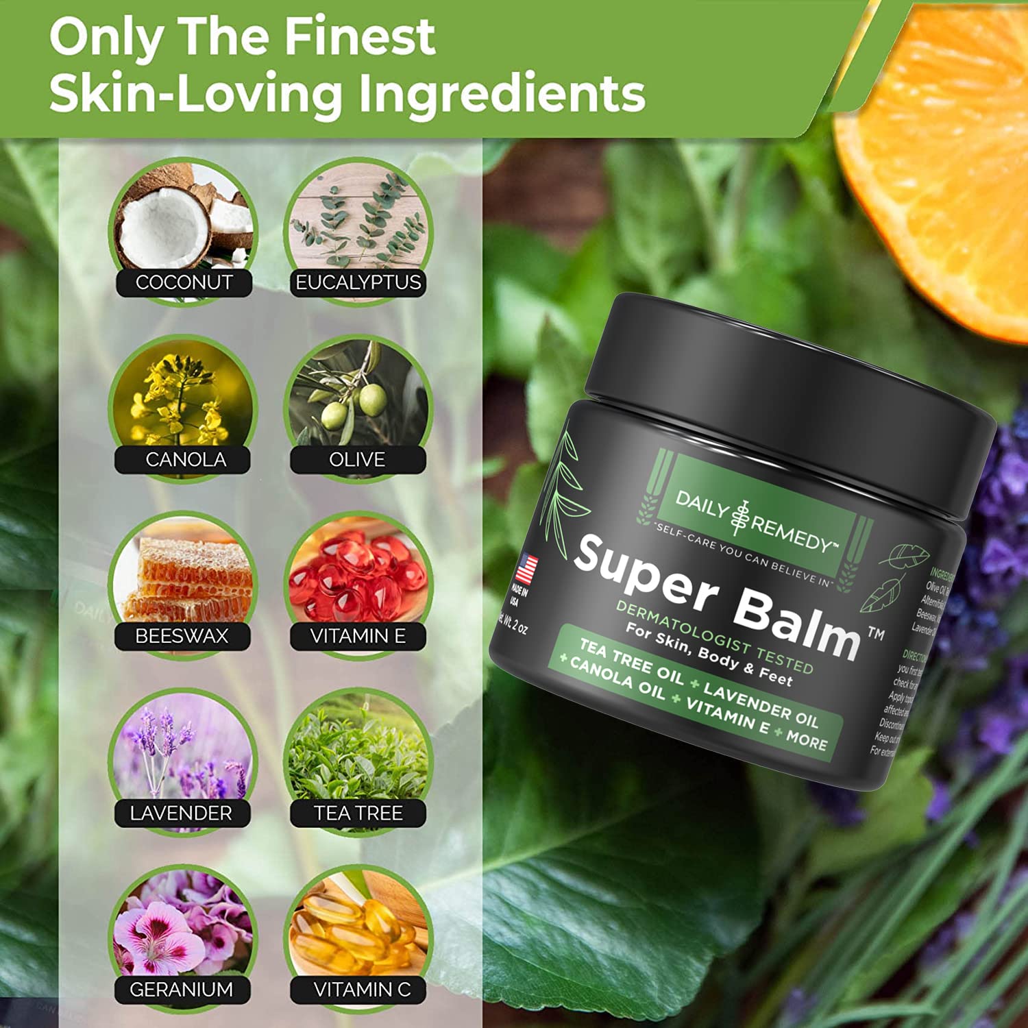 DAILY REMEDY Tea Tree Oil Extra Strength Super Balm - Athletes Foot Cream Combats DAILY REMEDY buy supplements canada