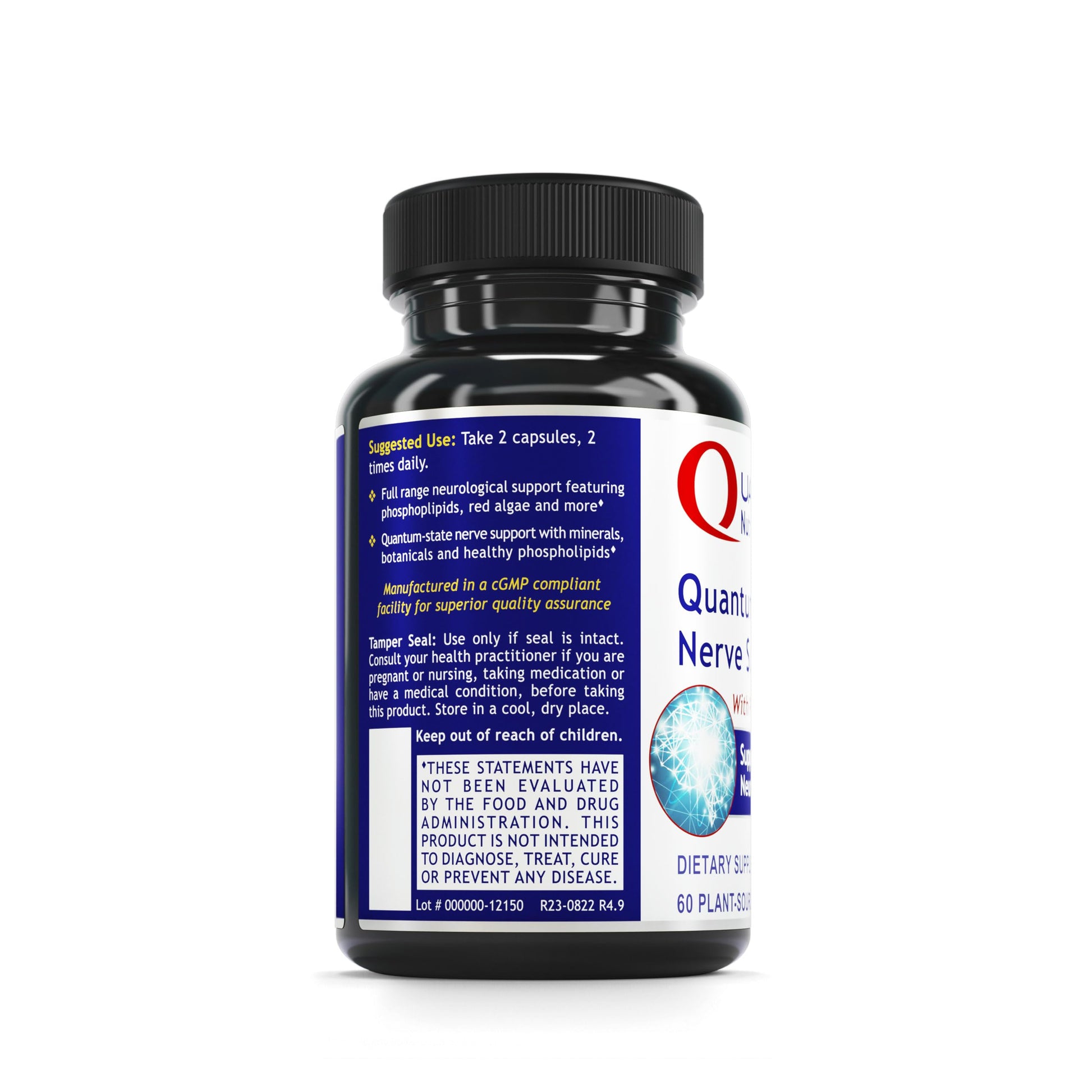 Quantum Nutrition Labs Nerve Support - Nerve Health Supplements, Brain Supplements, Nootropic with Rhodiola Rosea, Brain & Nerve Health - 60 Vegetarian Capsules Quantum Nutrition buy supplements canada