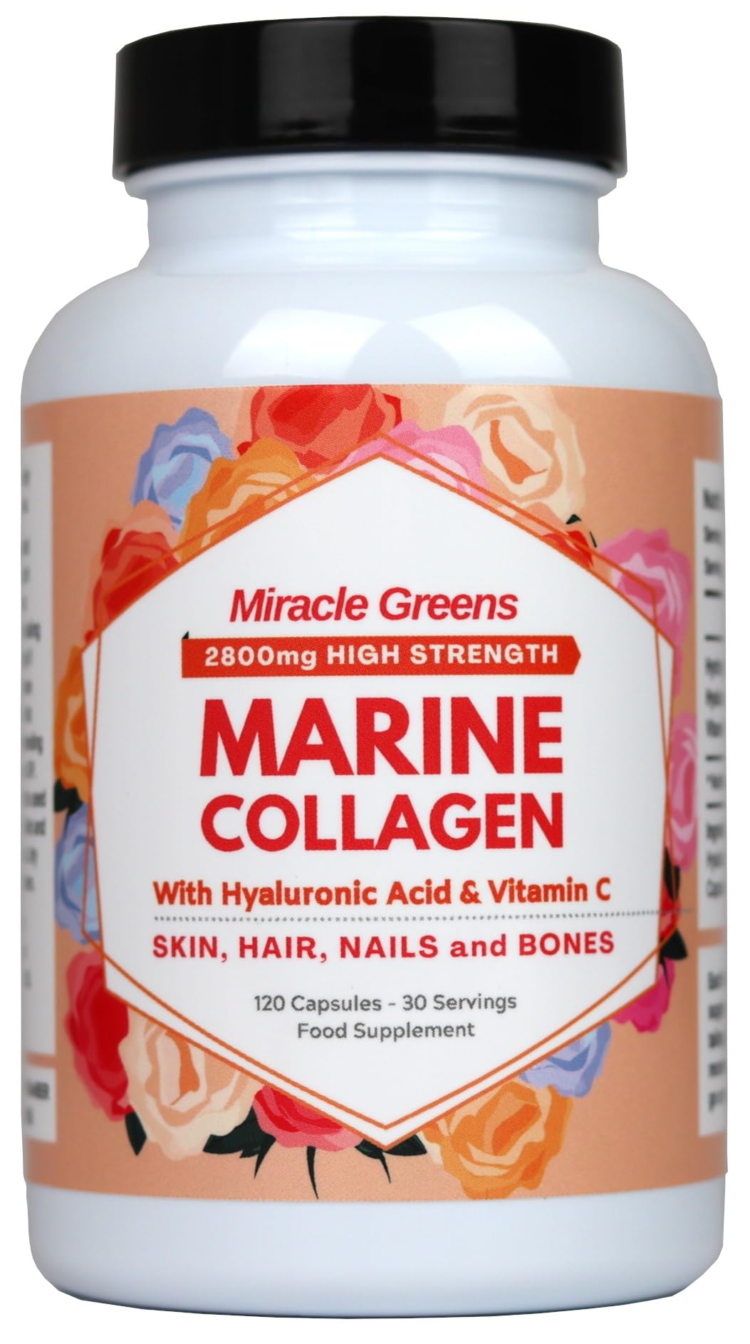 2800mg Marine Collagen Capsules – Highest Strength Type 1 Hydrolysed Collagen with Hyaluronic Acid and Vitamin C Miracle Greens buy supplements canada