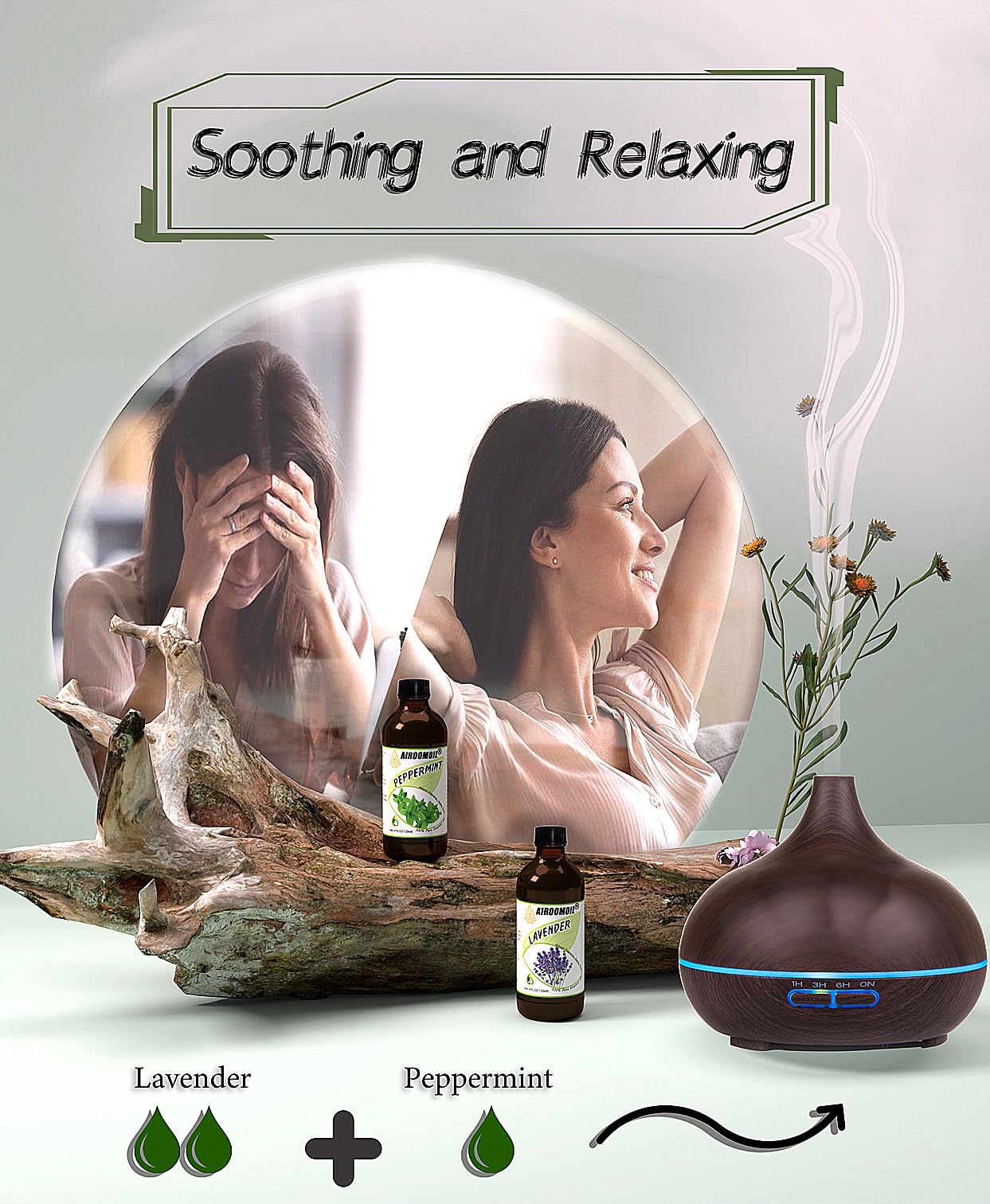 airoomoil Invigorating Peppermint Essential Oil for Showers Skin Use Shampoo Soap Ideal airoomoil buy supplements canada