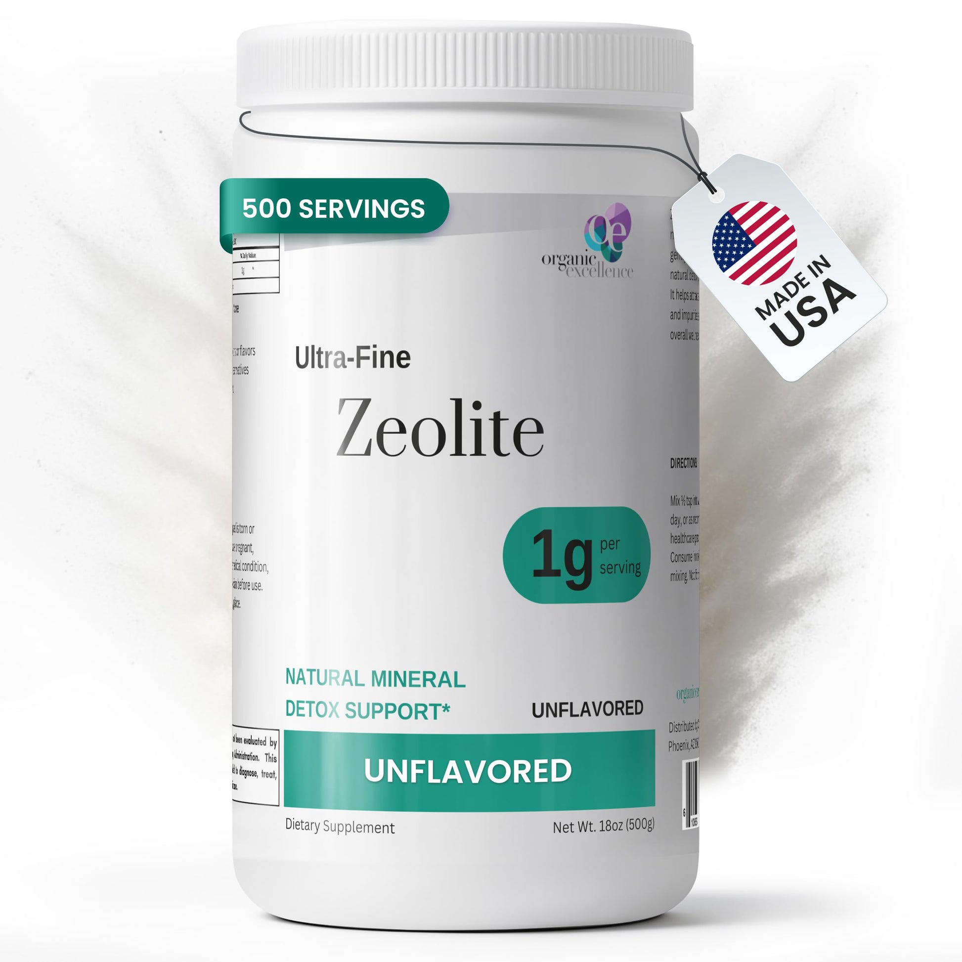 Organic Excellence Zeolite Clinoptilolite Powder – Pure Micronized Mineral Supplement – Supports Gut Health, Cleansing Support & Internal Balance – Non-GMO, Vegan – 500 Servings Organic Excellence buy supplements canada