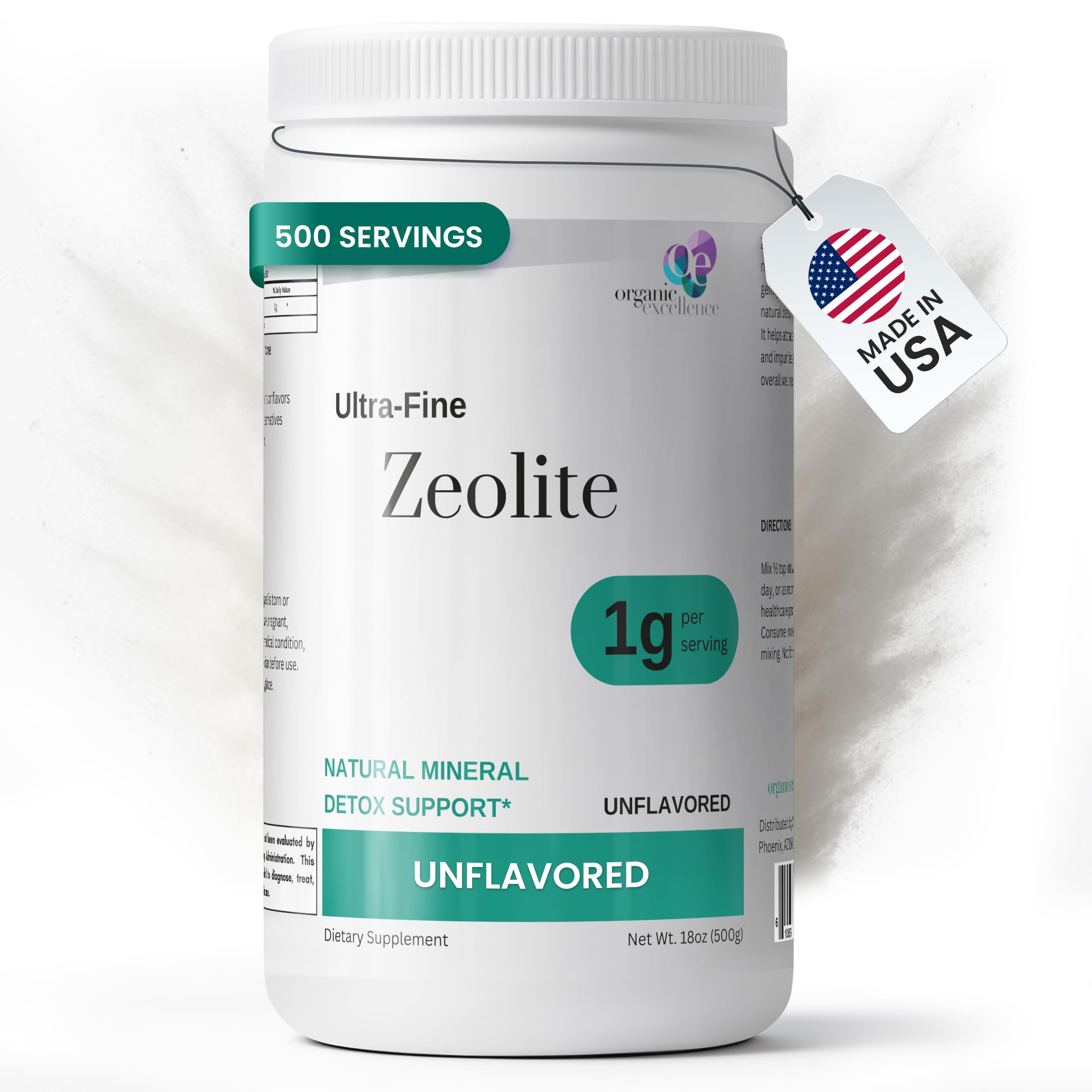 Organic Excellence Zeolite Clinoptilolite Powder – Pure Micronized Mineral Supplement – Supports Gut Health, Cleansing Support & Internal Balance – Non-GMO, Vegan – 500 Servings Organic Excellence buy supplements canada
