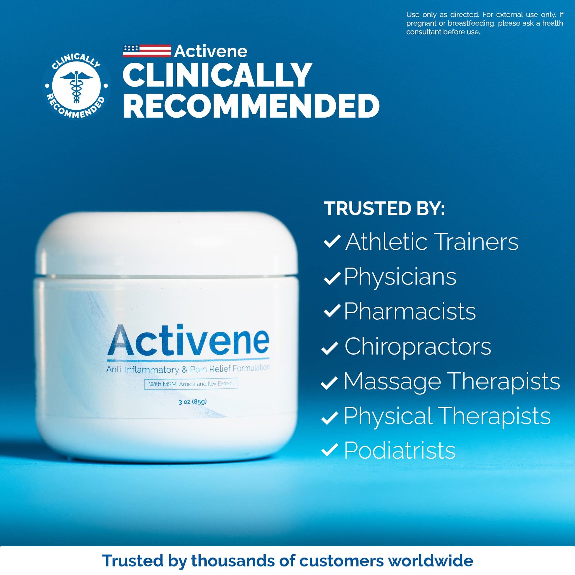 Activene Pain Relief Cream - Anti Inflammatory formulation with Powerful Arnica, Menthol & MSM for Joints, Tendons & Muscles. Chosen by Sufferers of Arthritis, Knee, Shoulder, Neck, Back & Other Pains Activene buy supplements canada