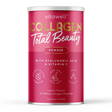Vitawell Collagen Total Beauty Powder | 200g Lemon Flavour Hydrolysed Collagen Powder Vitawell buy supplements canada