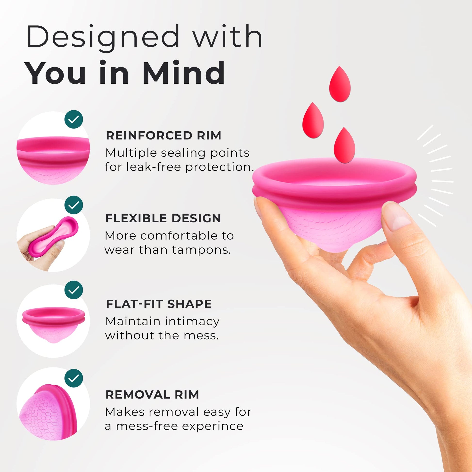 Ecoblossom Reusable Menstrual Disc - Large Menstrual Cup - Soft Period Disc for Women Designed EcoBlossom buy supplements canada