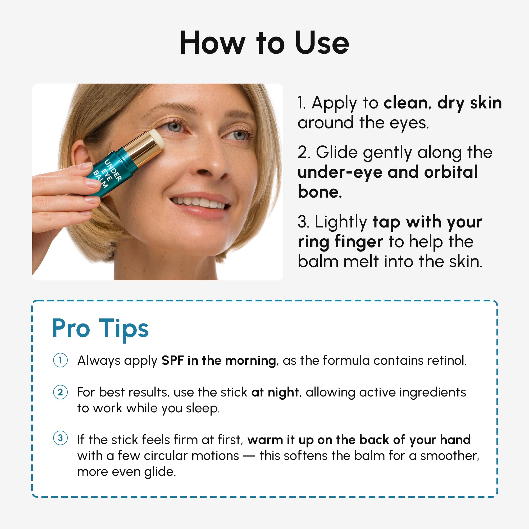 MAREE Under Eye Balm Stick with Retinol & Ceramide Complex – Facial Moisturizer for Dark Circles & Wrinkles MAREE buy supplements canada
