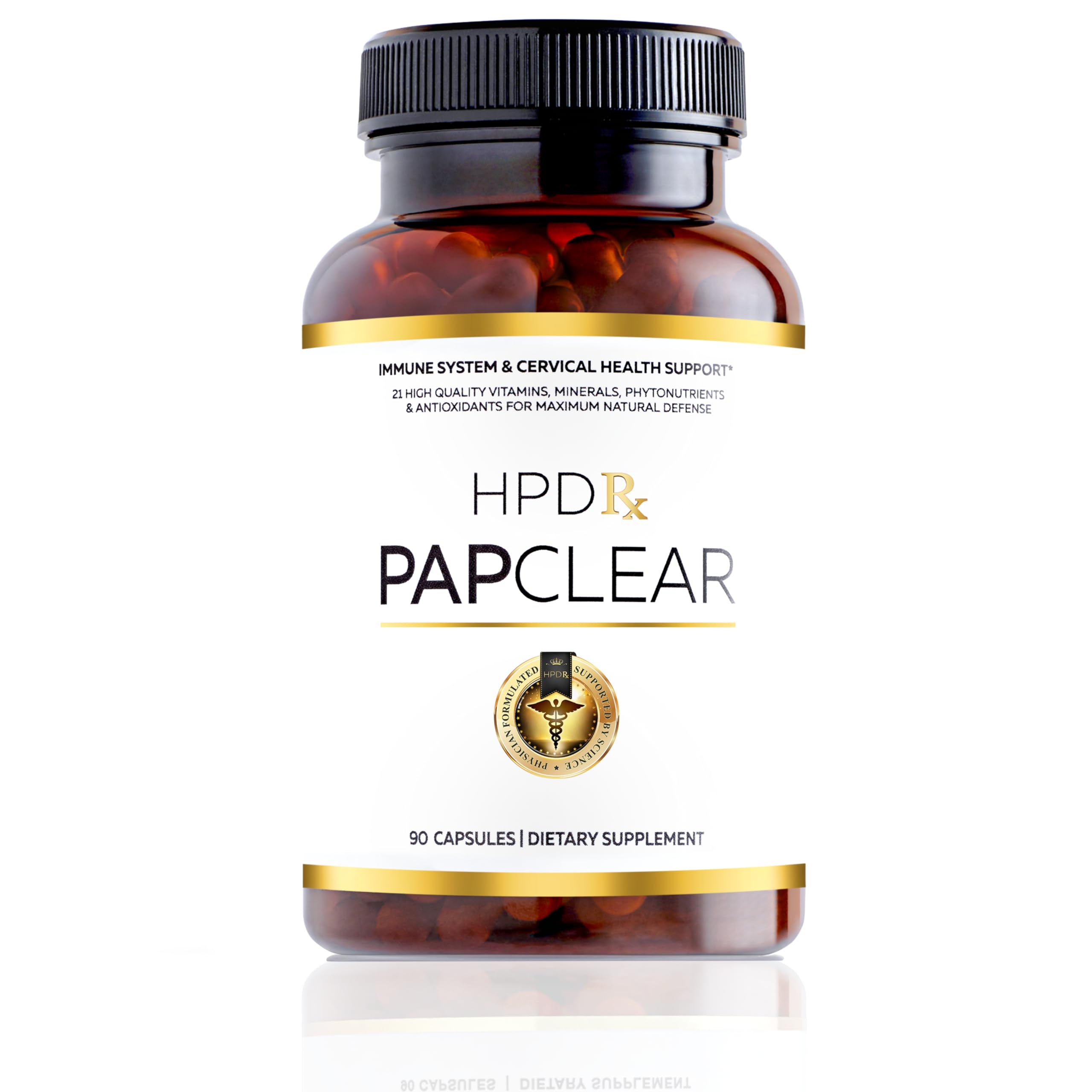 PAPCLEAR Physician Formulated | All Natural Immune Support Supplement | Advanced Powerful Immunity Booster | 21 Vitamins & Nutrients with Organic Shiitake Mushroom & Lycopene | 90 Capsules | Pack of 1 HPD Rx buy supplements canada