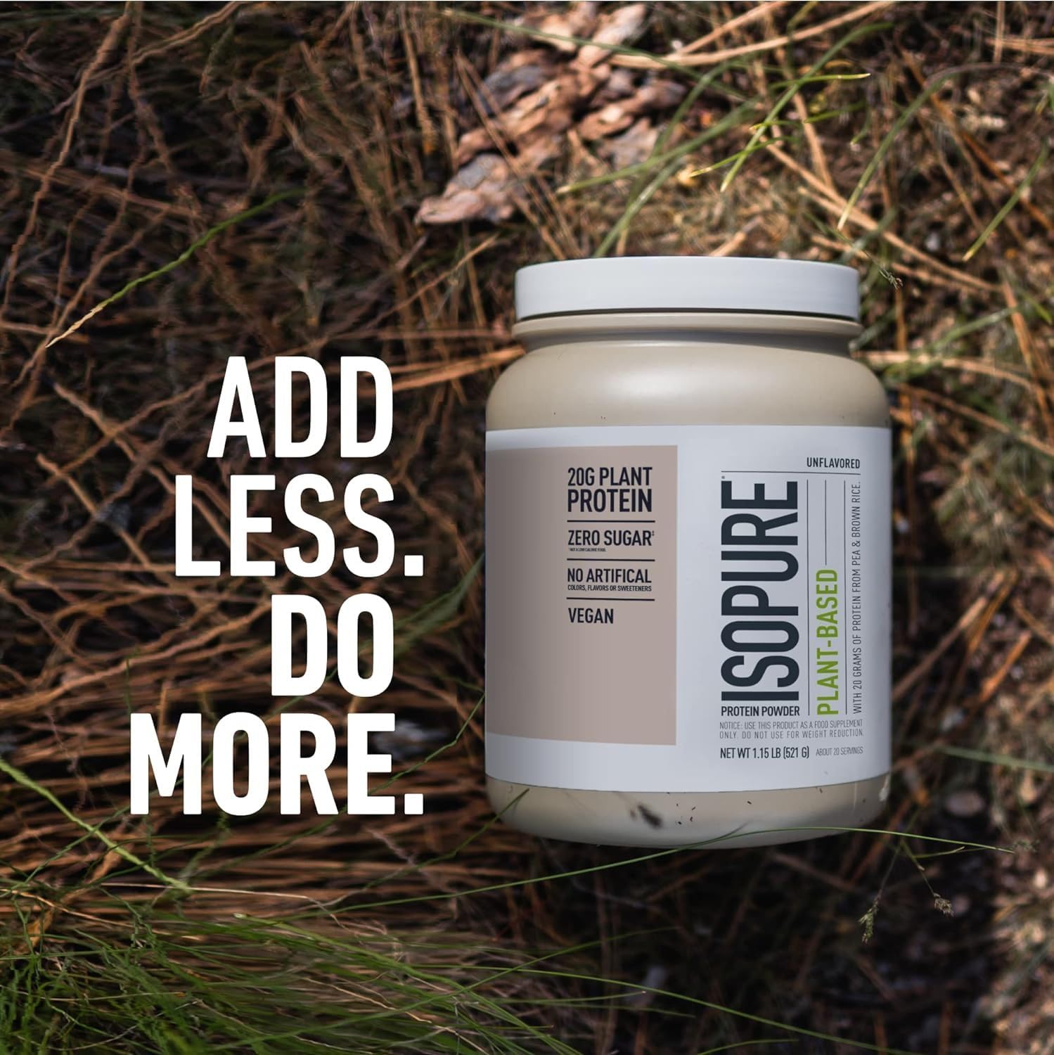 Bundle of Isopure Unflavored Organic Vegan Pea Protein Powder, Dairy Free with Amino Isopure buy supplements canada